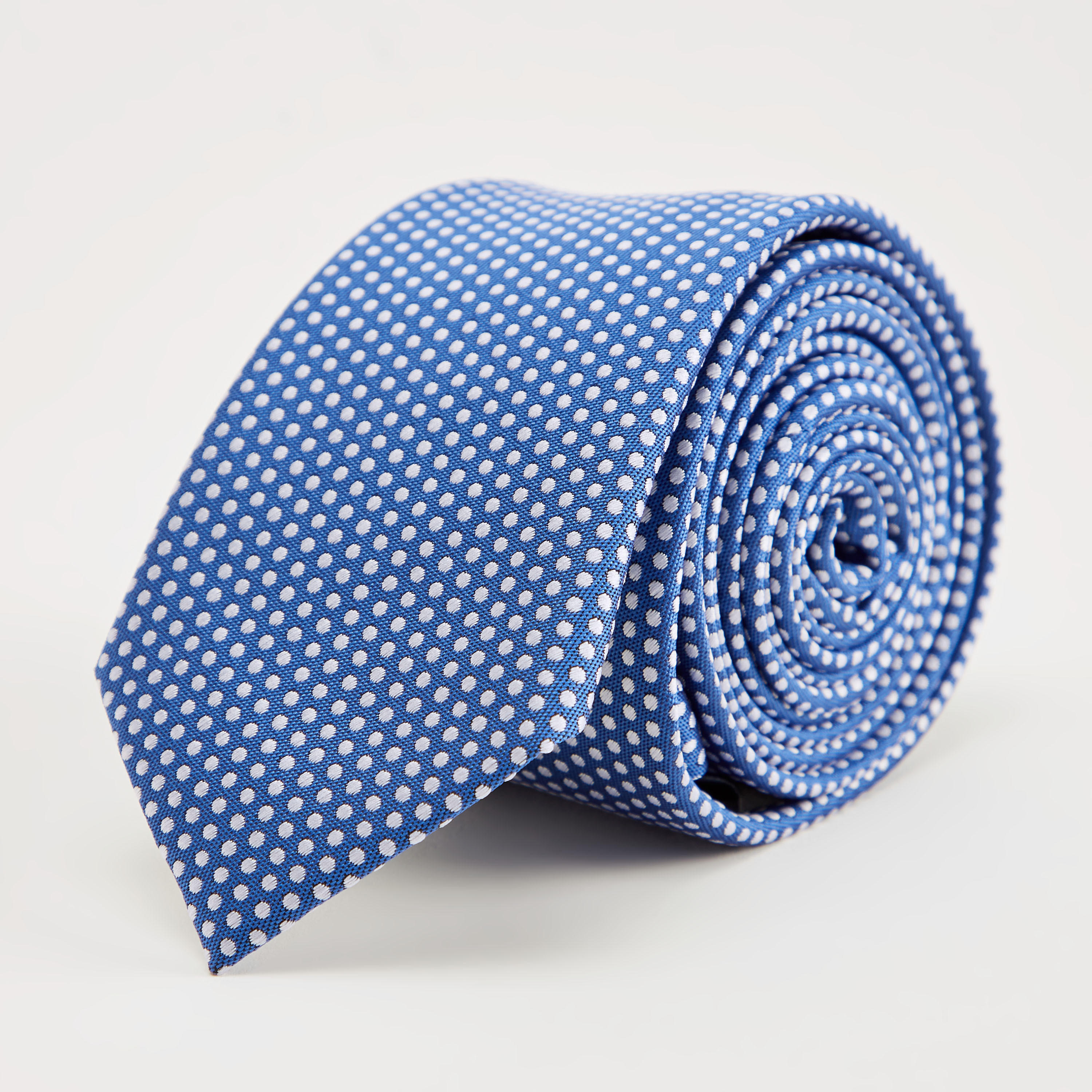 ربطة عنق منقّطة بحلقة تثبيت-men-tiesandcufflinks-pocketsquares-image-3