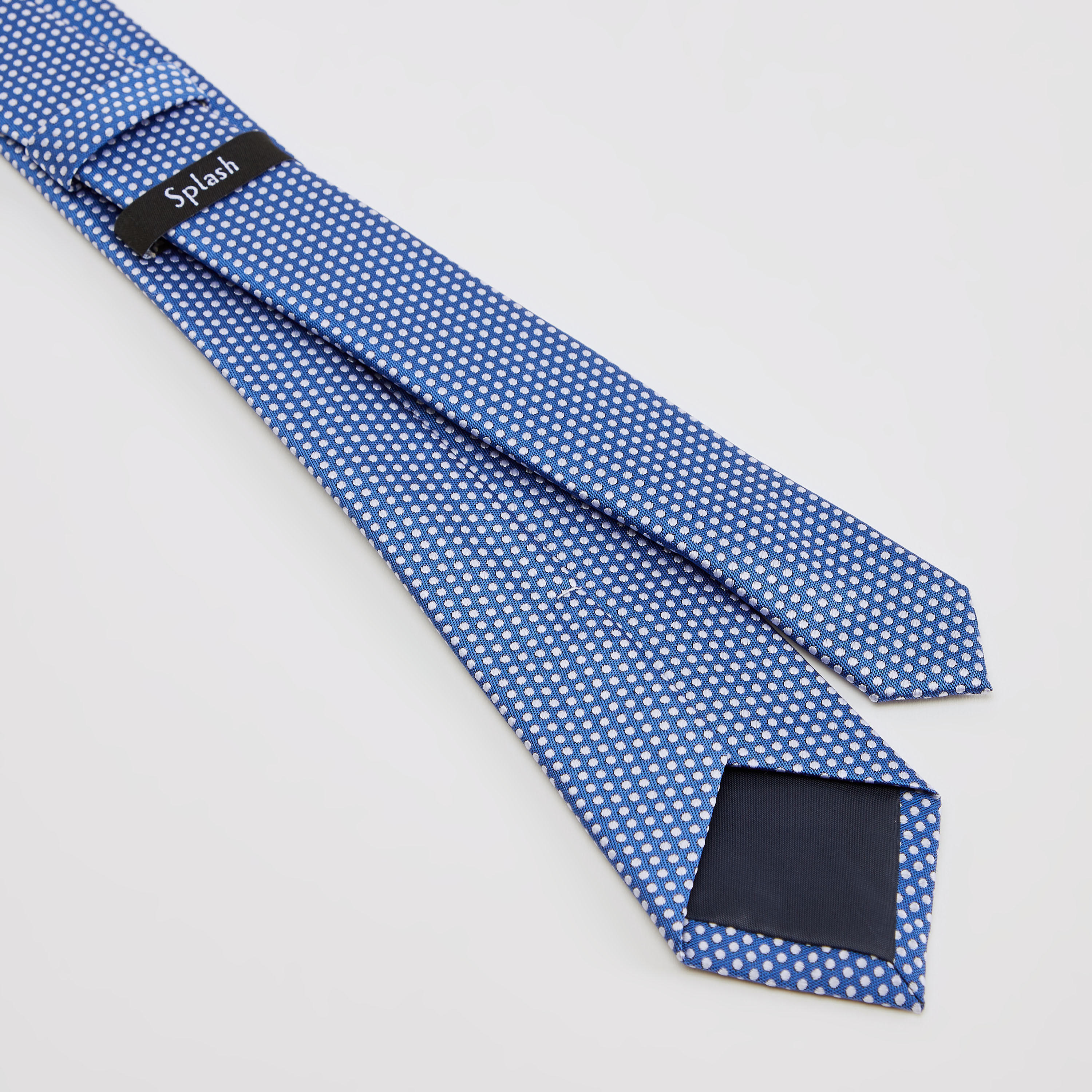 ربطة عنق منقّطة بحلقة تثبيت-men-tiesandcufflinks-pocketsquares-image-1