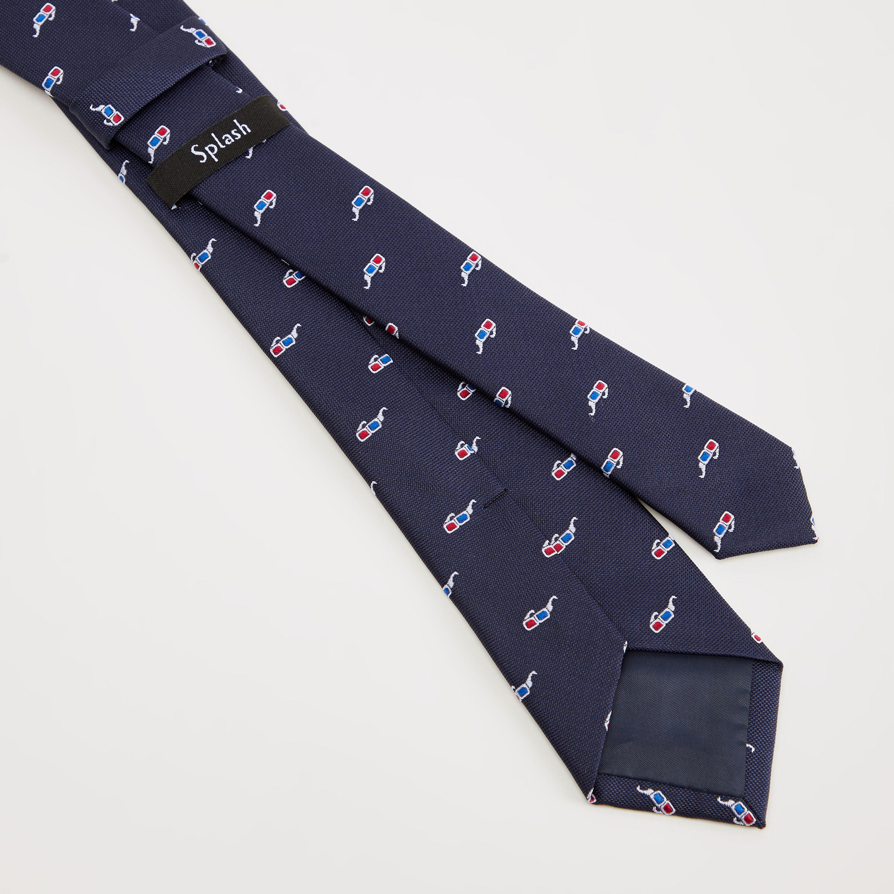 Sunglasses Embroidered Tie with Keeper Loop-men-tiesandcufflinks-pocketsquares-image-4