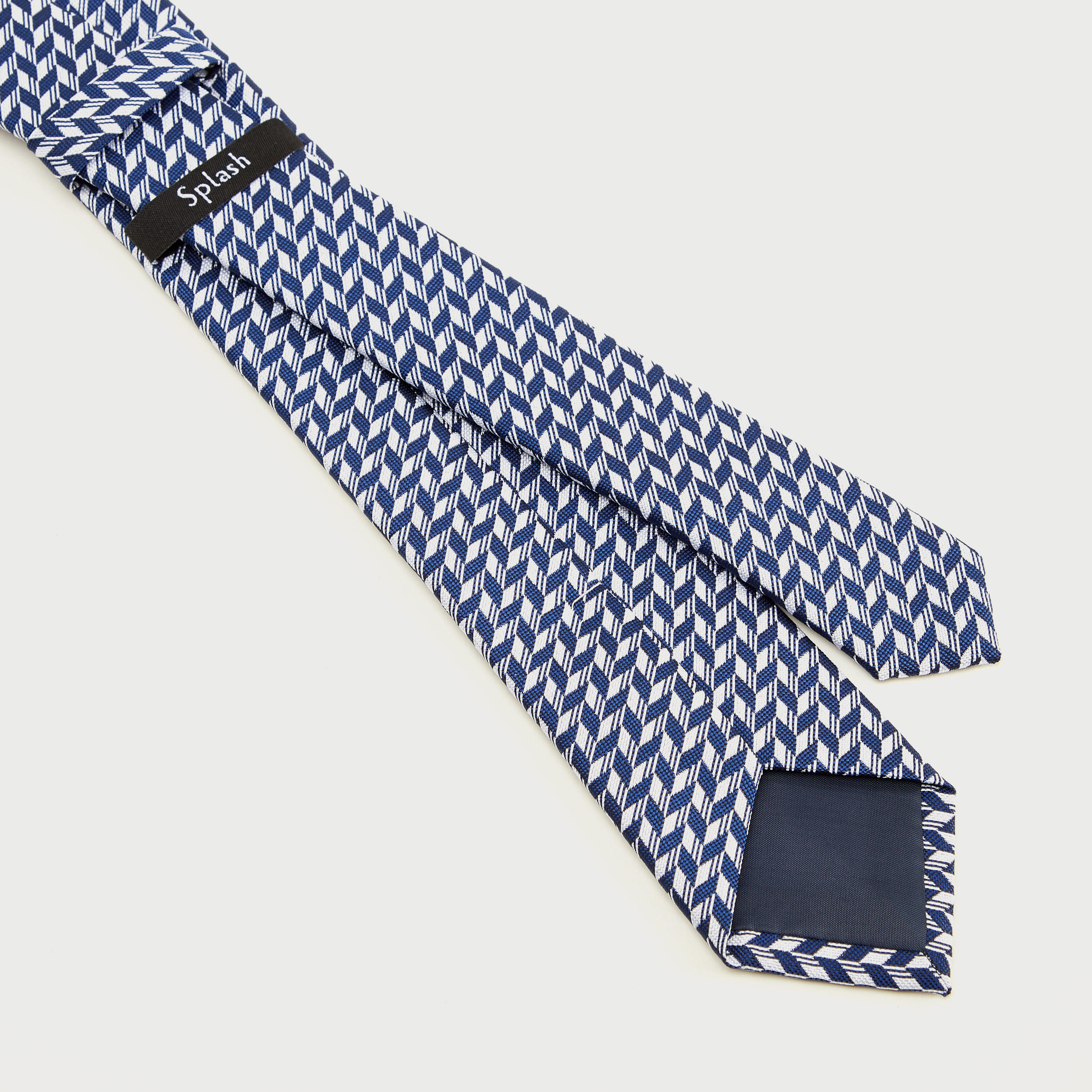 Textured Tie with Keeper Loop-men-tiesandcufflinks-pocketsquares-image-4