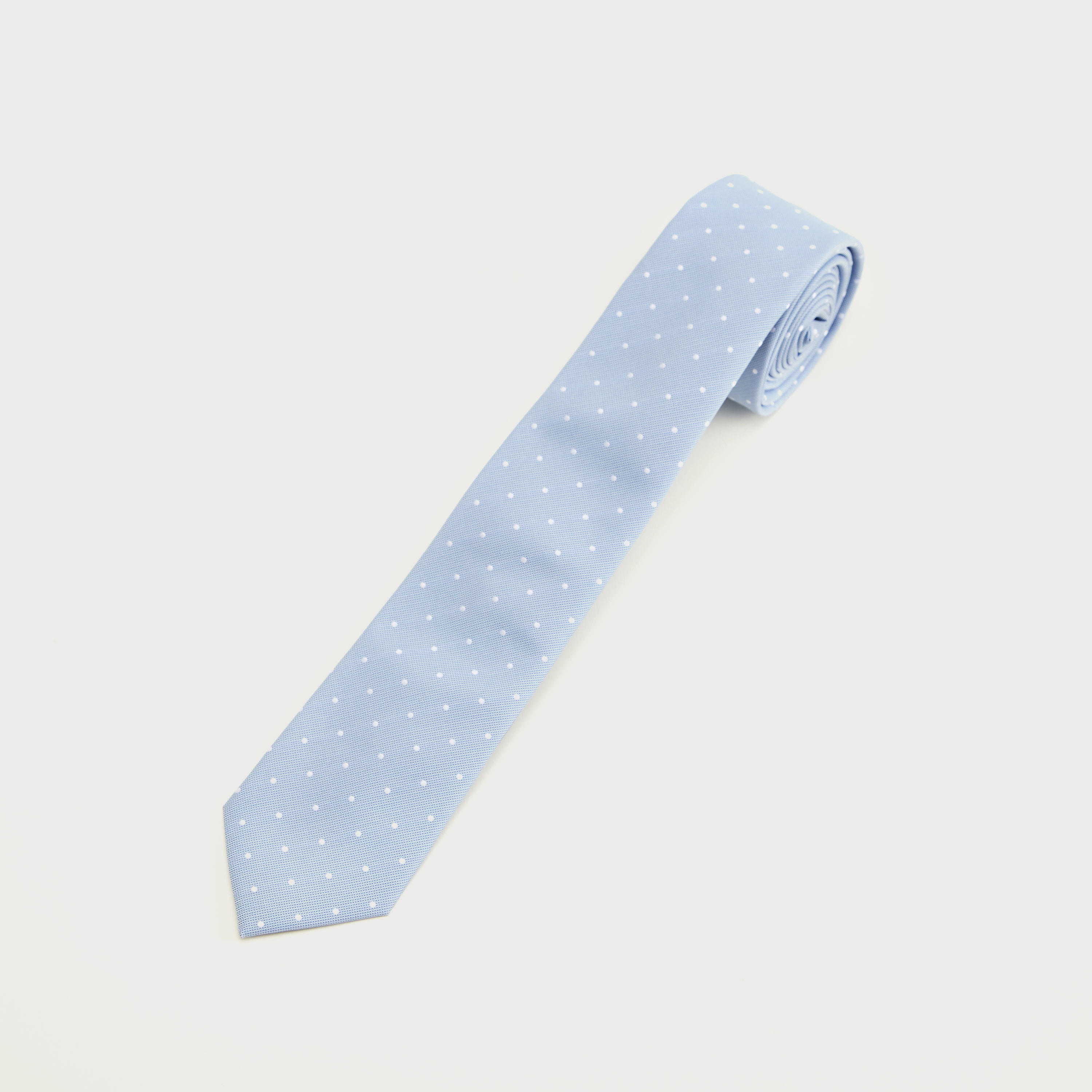 Polka Dotted Tie with Keeper Loop-men-tiesandcufflinks-pocketsquares-image-1