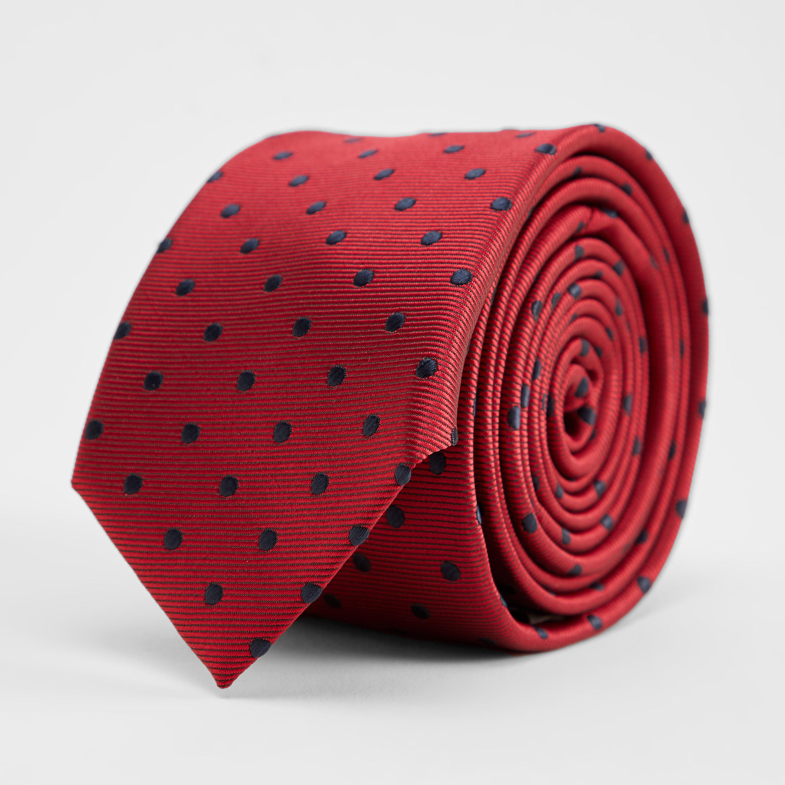 ربطة عنق منقّطة بحلقة تثبيت-men-tiesandcufflinks-pocketsquares-image-3