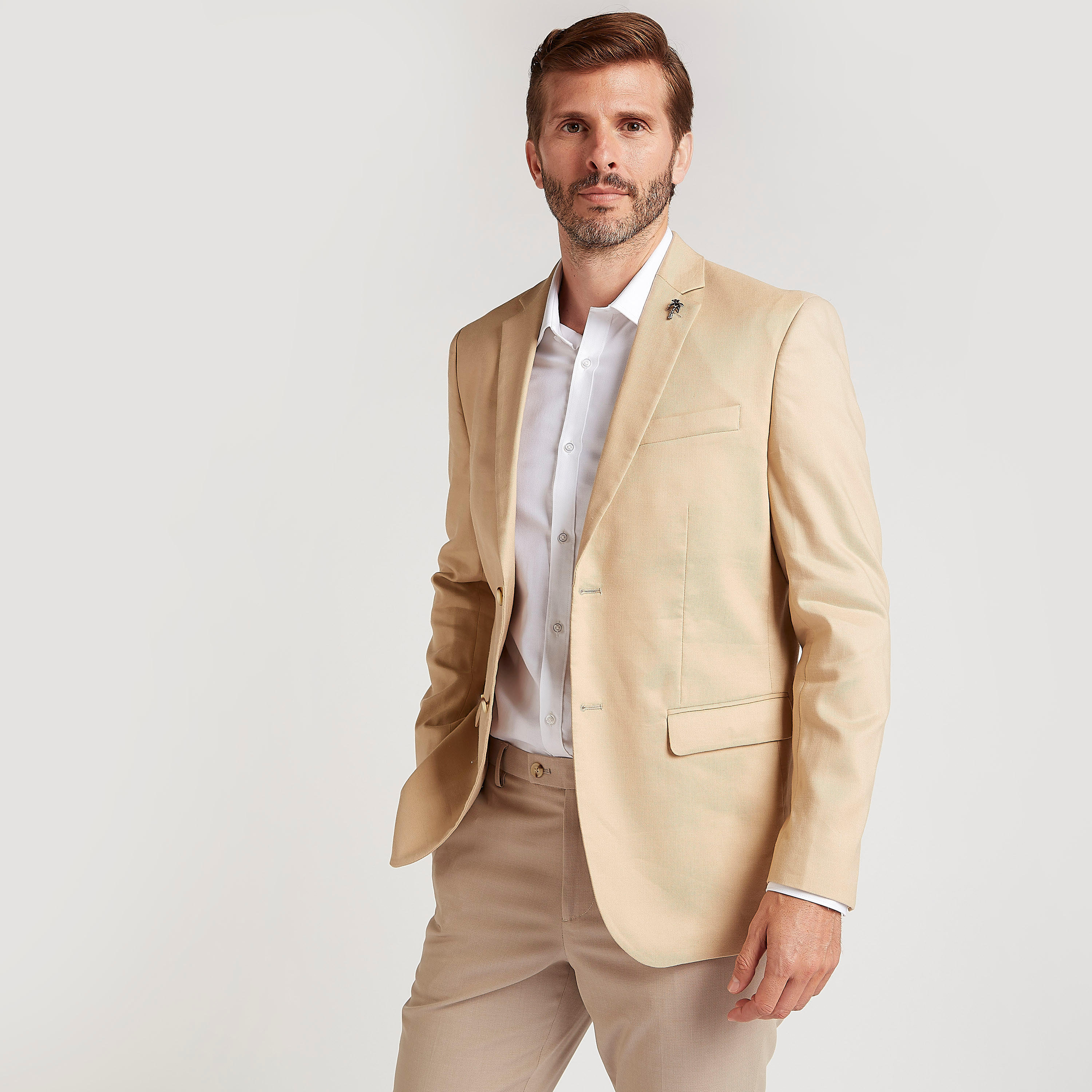 Solid Lightweight Blazer with Notched Lapels-men-winterwear-jacketsandblazers-image-5