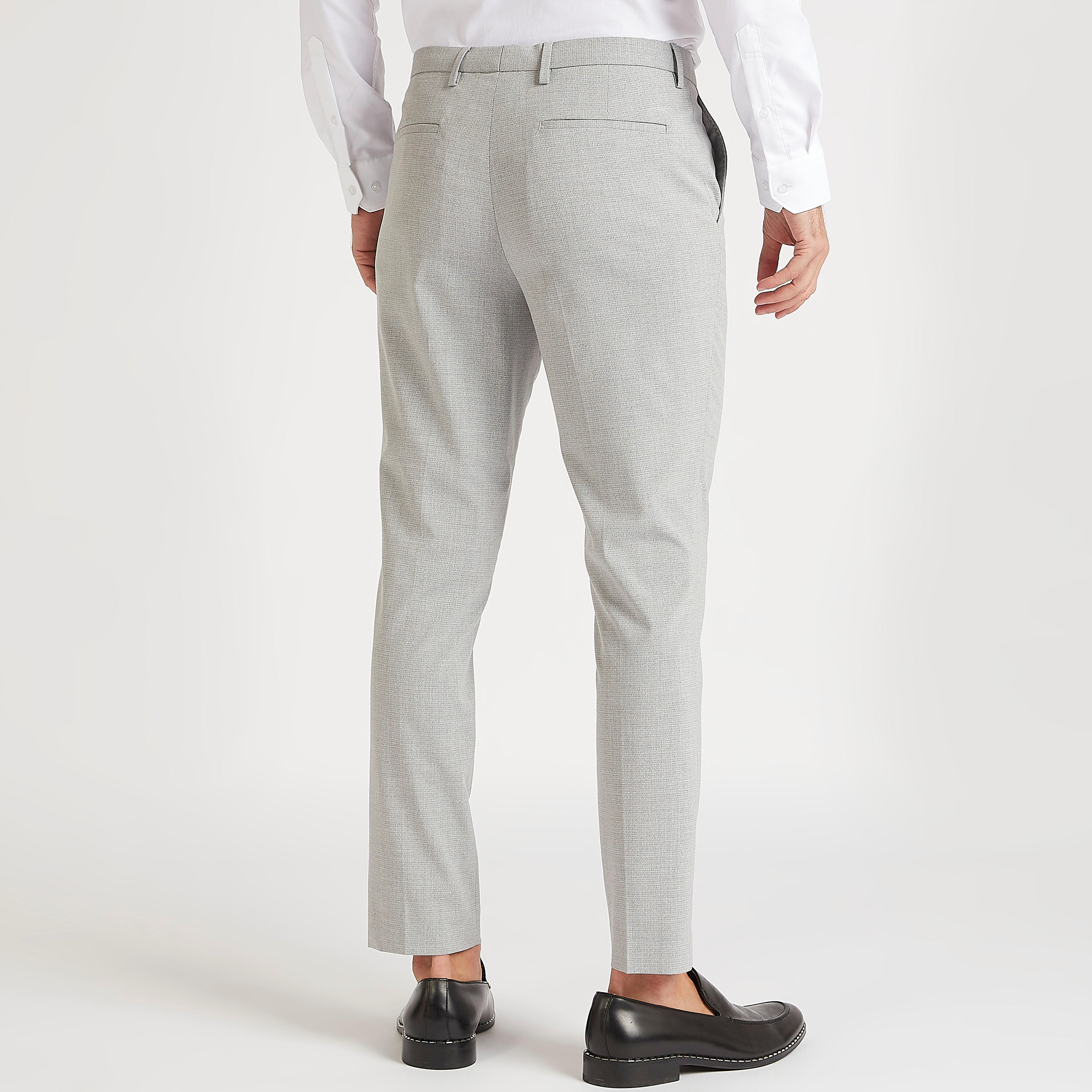 Slim Fit Mid-Rise Formal Trousers with Pockets and Button Closure-men-clothing-bottoms-trousersandchinos-trousers-image-4