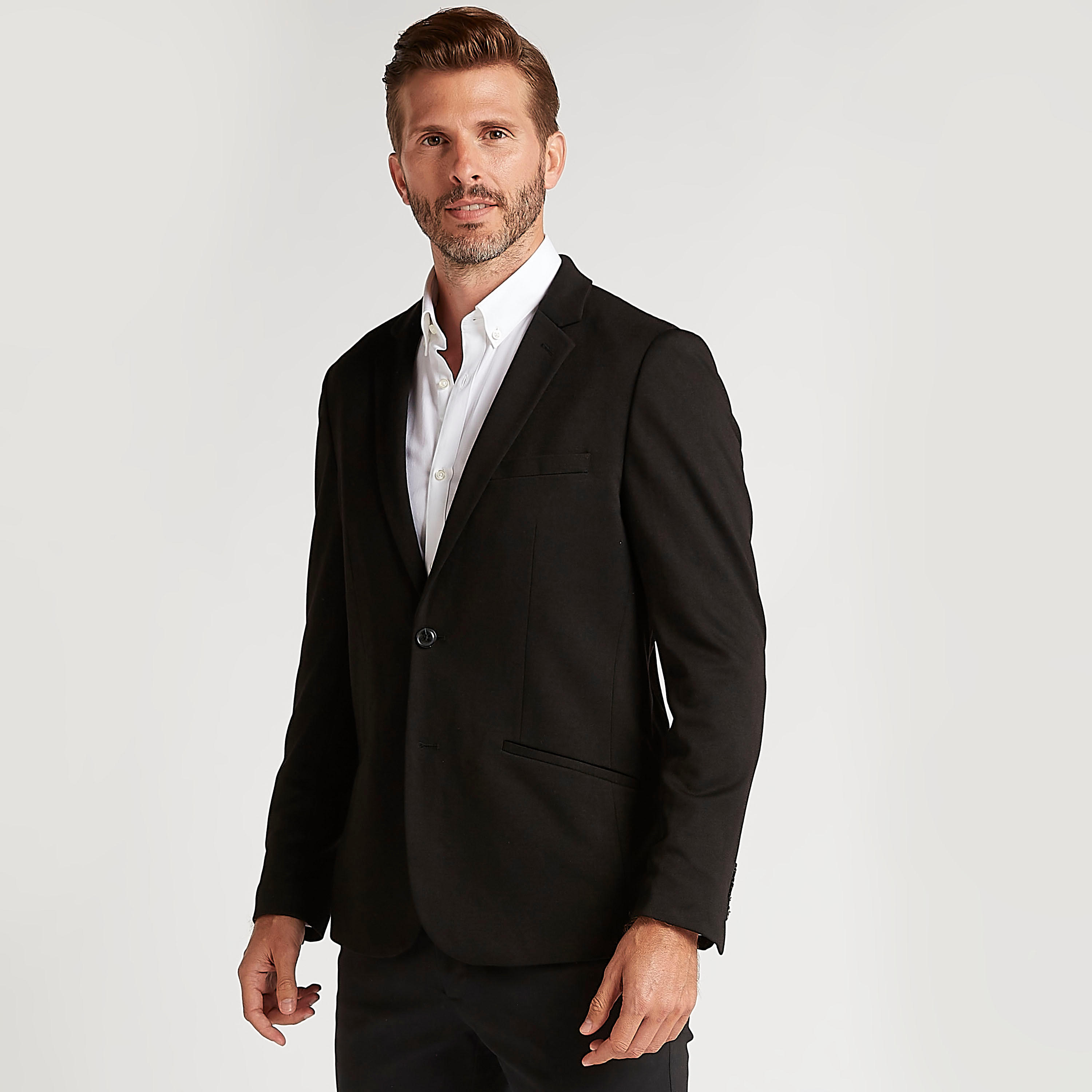 جاكيت بليزر خفيف سادة بأكمام طويلة وياقة مطوية-men-winterwear-jacketsandblazers-image-8