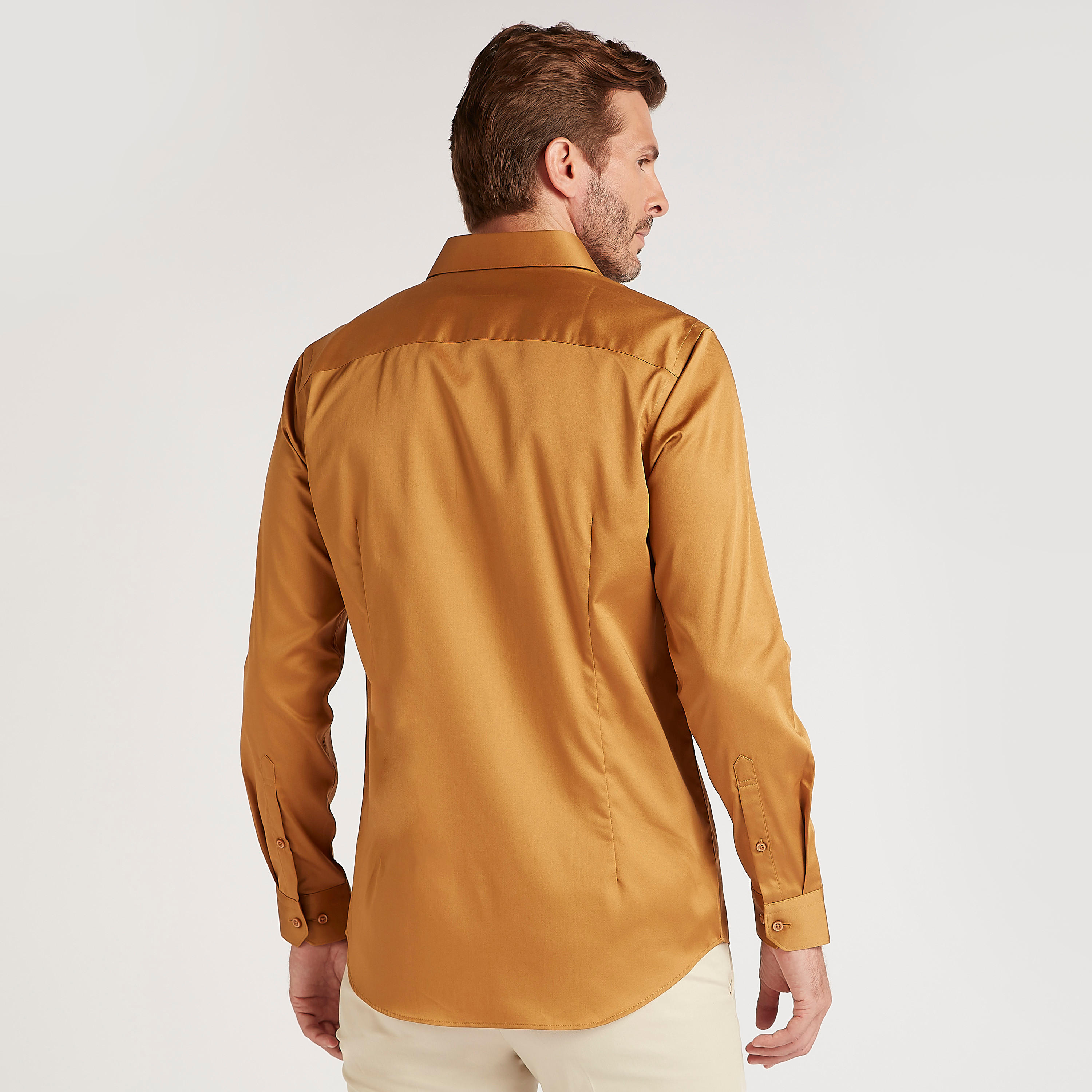Solid Shirt with Spread Collar and Long Sleeves-men-clothing-shirts-image-5