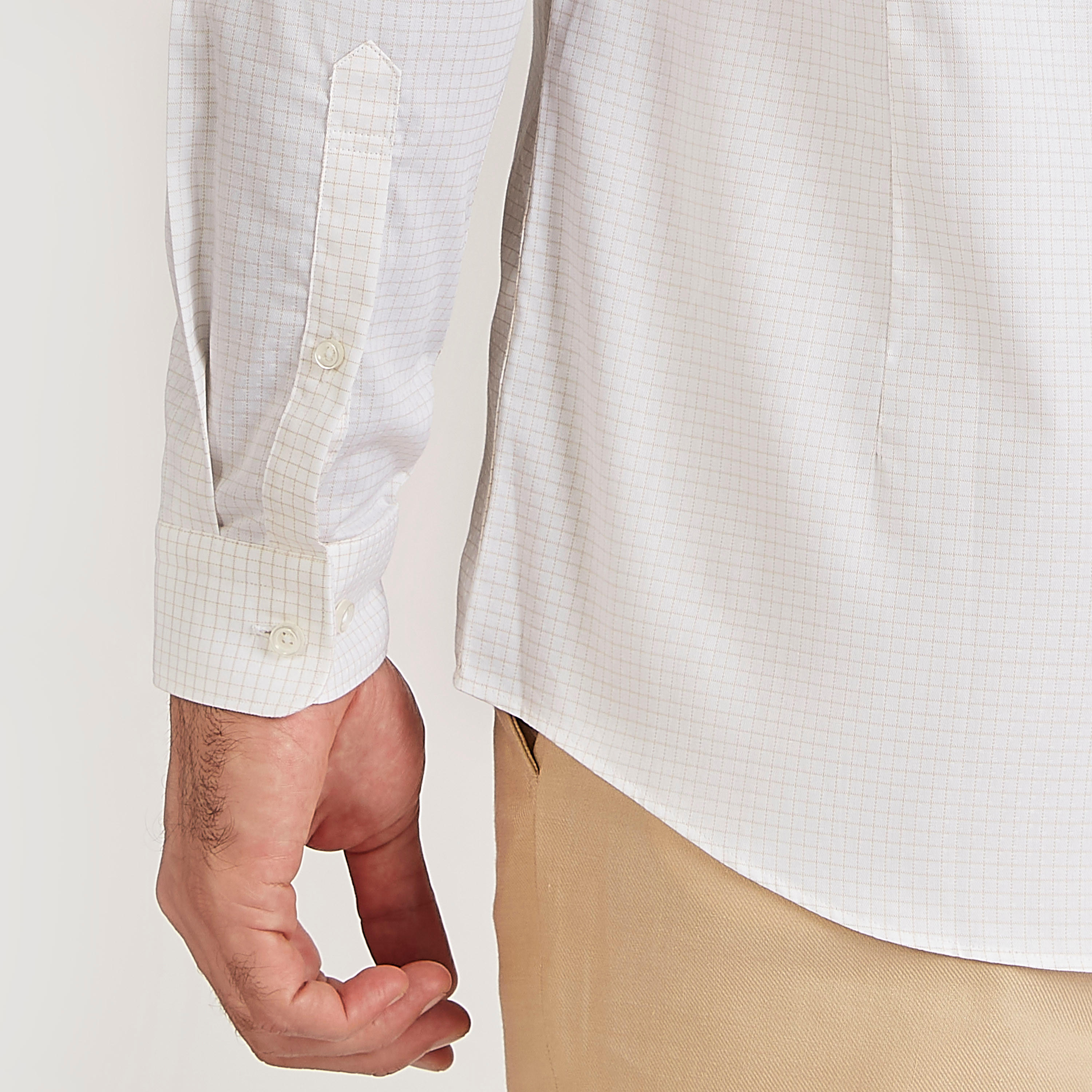 تيشيرت كاروهات سليم فيت بأكمام طويلة-men-clothing-shirts-image-3