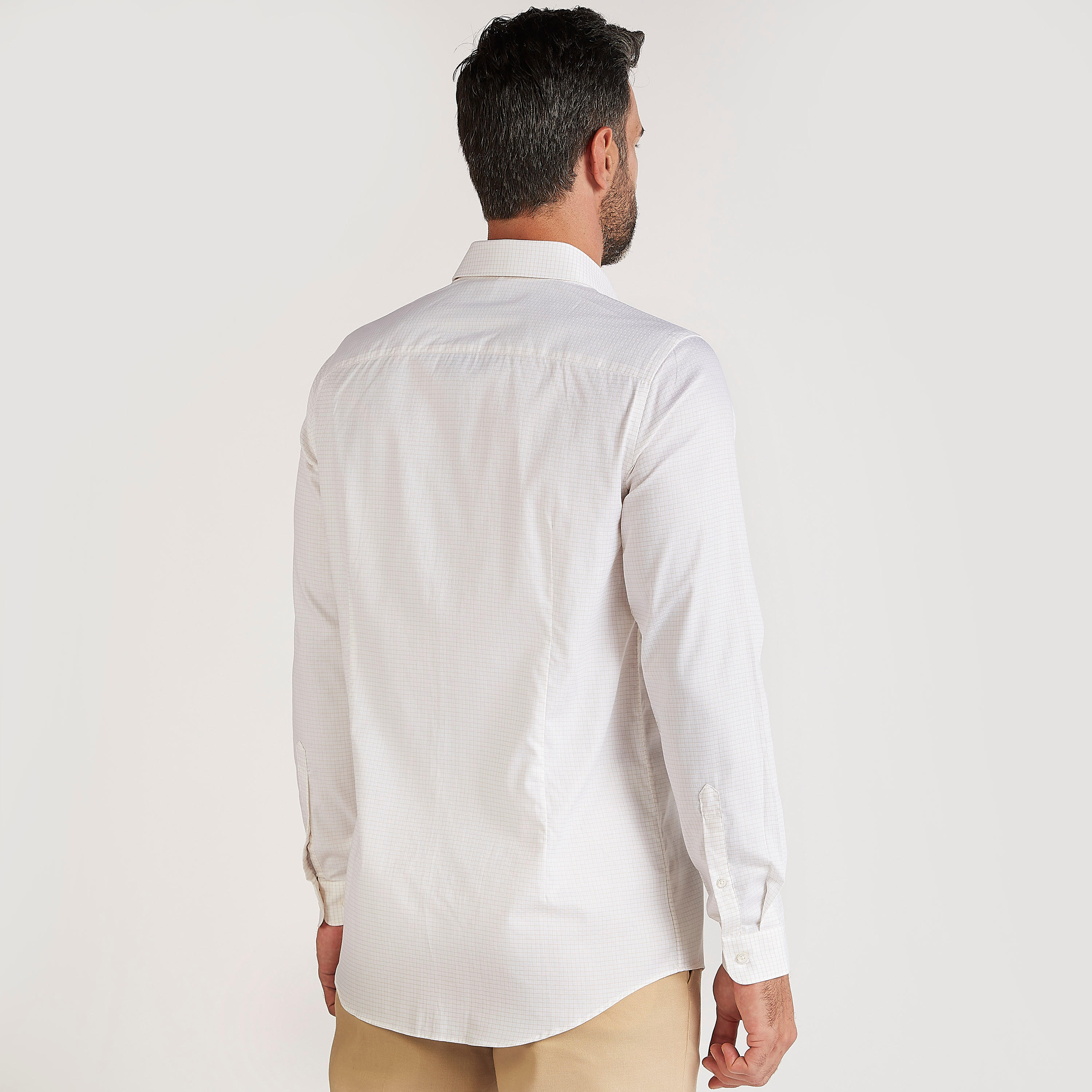 تيشيرت كاروهات سليم فيت بأكمام طويلة-men-clothing-shirts-image-4