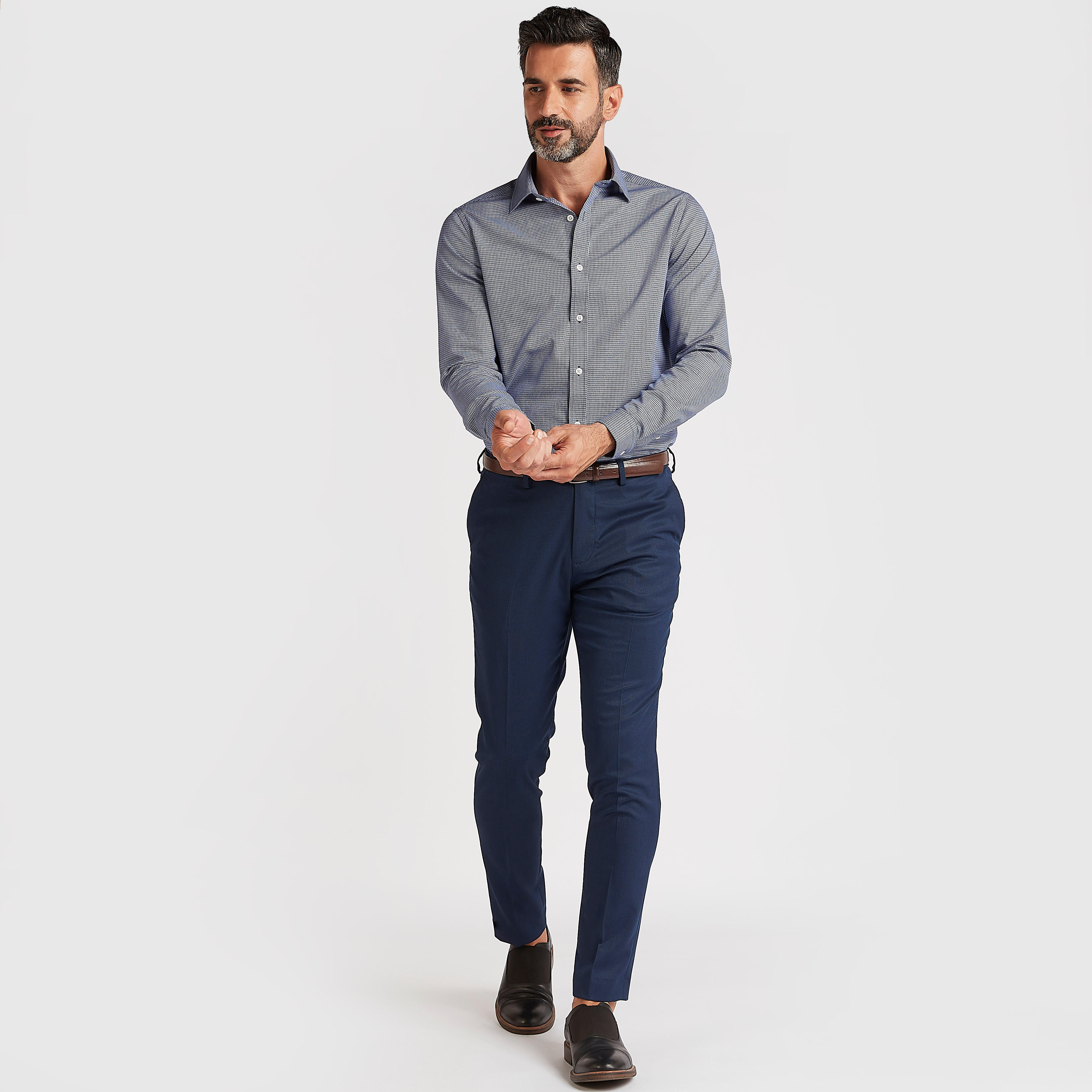 Textured Mid-Rise Trousers with Pockets-men-clothing-bottoms-trousersandchinos-trousers-image-2