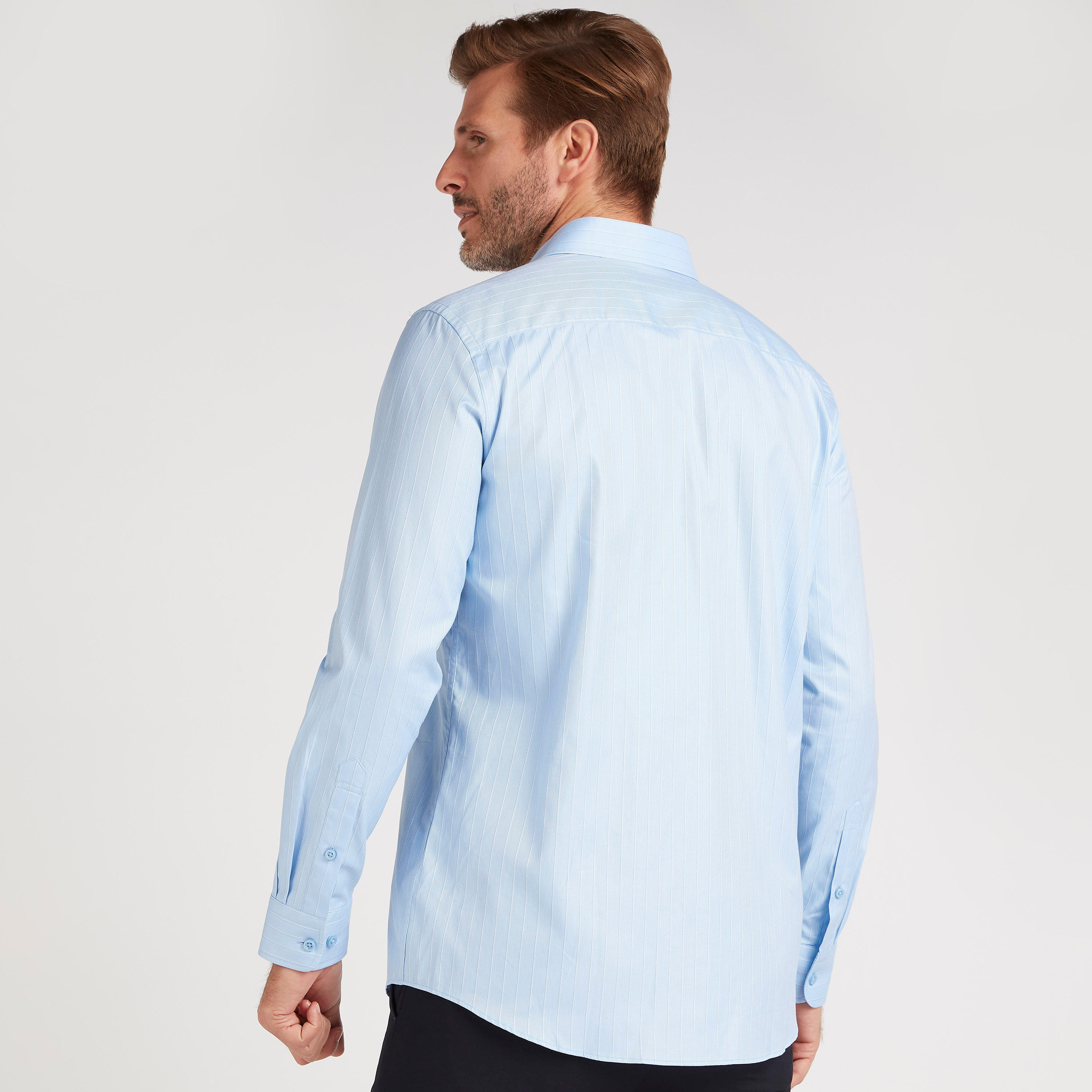 قميص مخطط بياقة عاديّة وأكمام طويلة-men-clothing-shirts-image-4