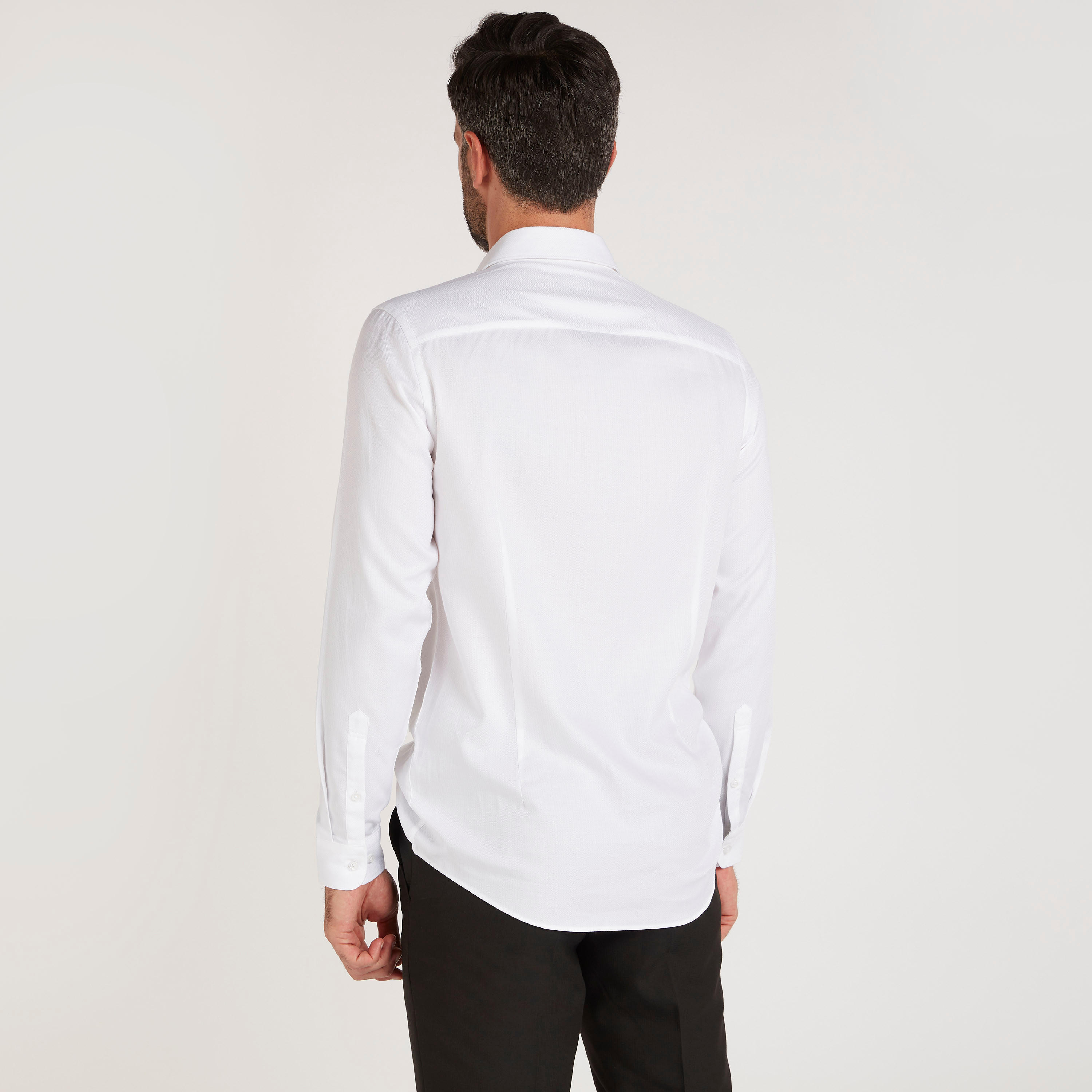 قميص بارز الملمس بقصّة سليم وأكمام طويلة-men-clothing-shirts-image-4