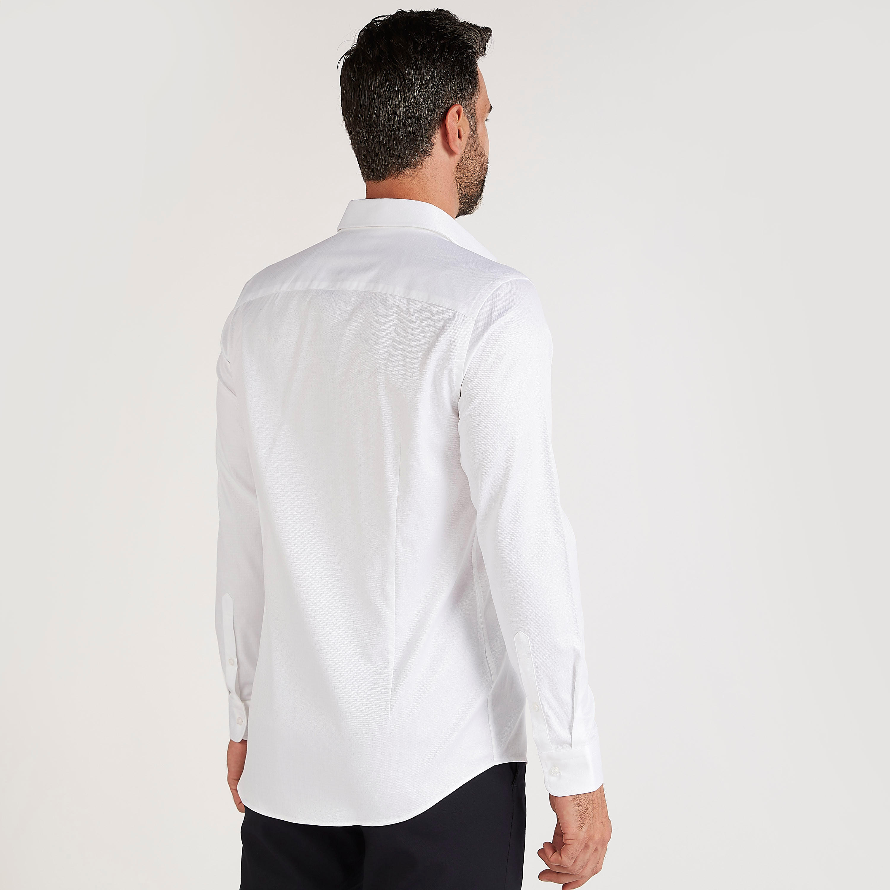 Textured Slim Fit Shirt with Long Sleeves-men-clothing-shirts-image-4