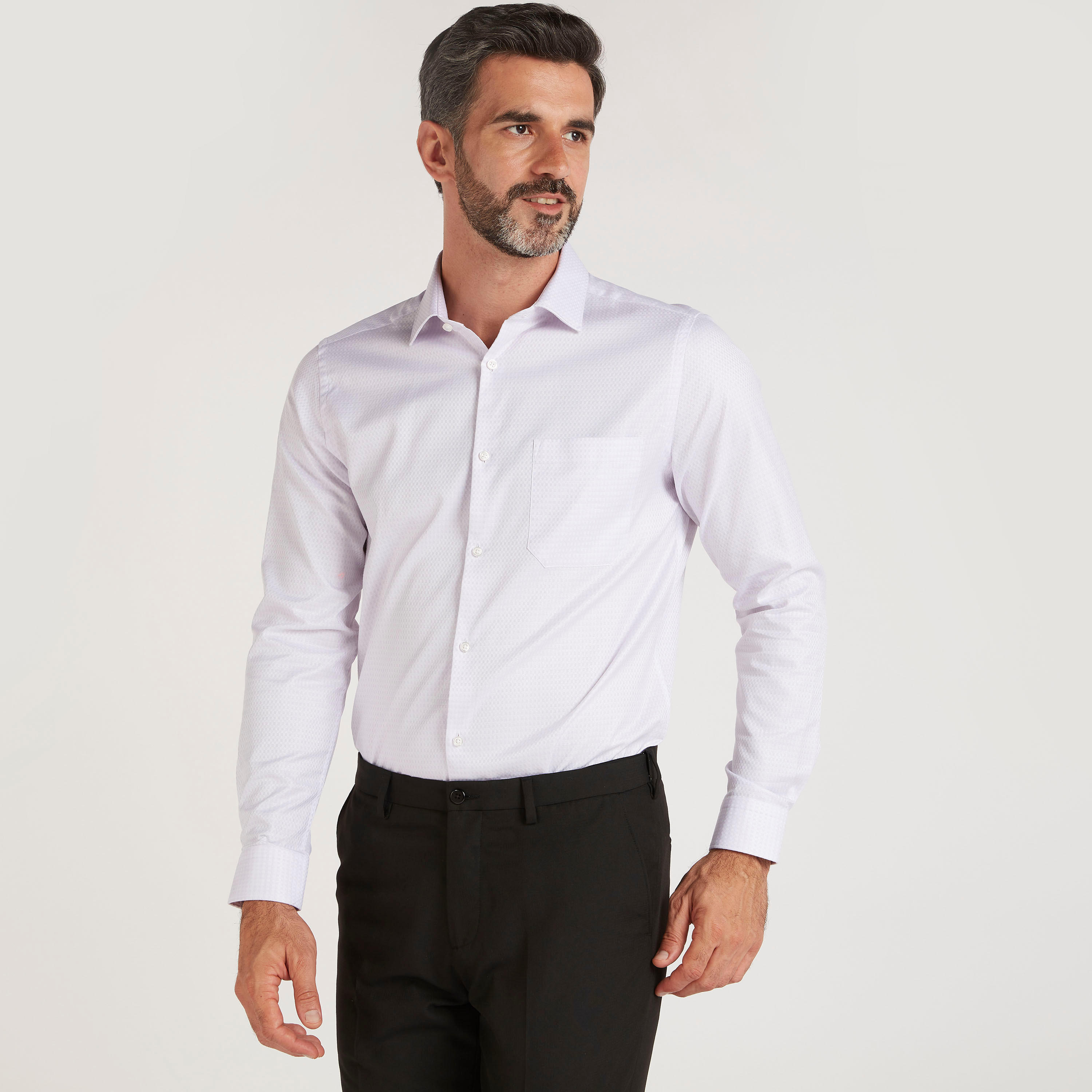 Textured Slim Fit Shirt with Long Sleeves-men-clothing-shirts-image-5
