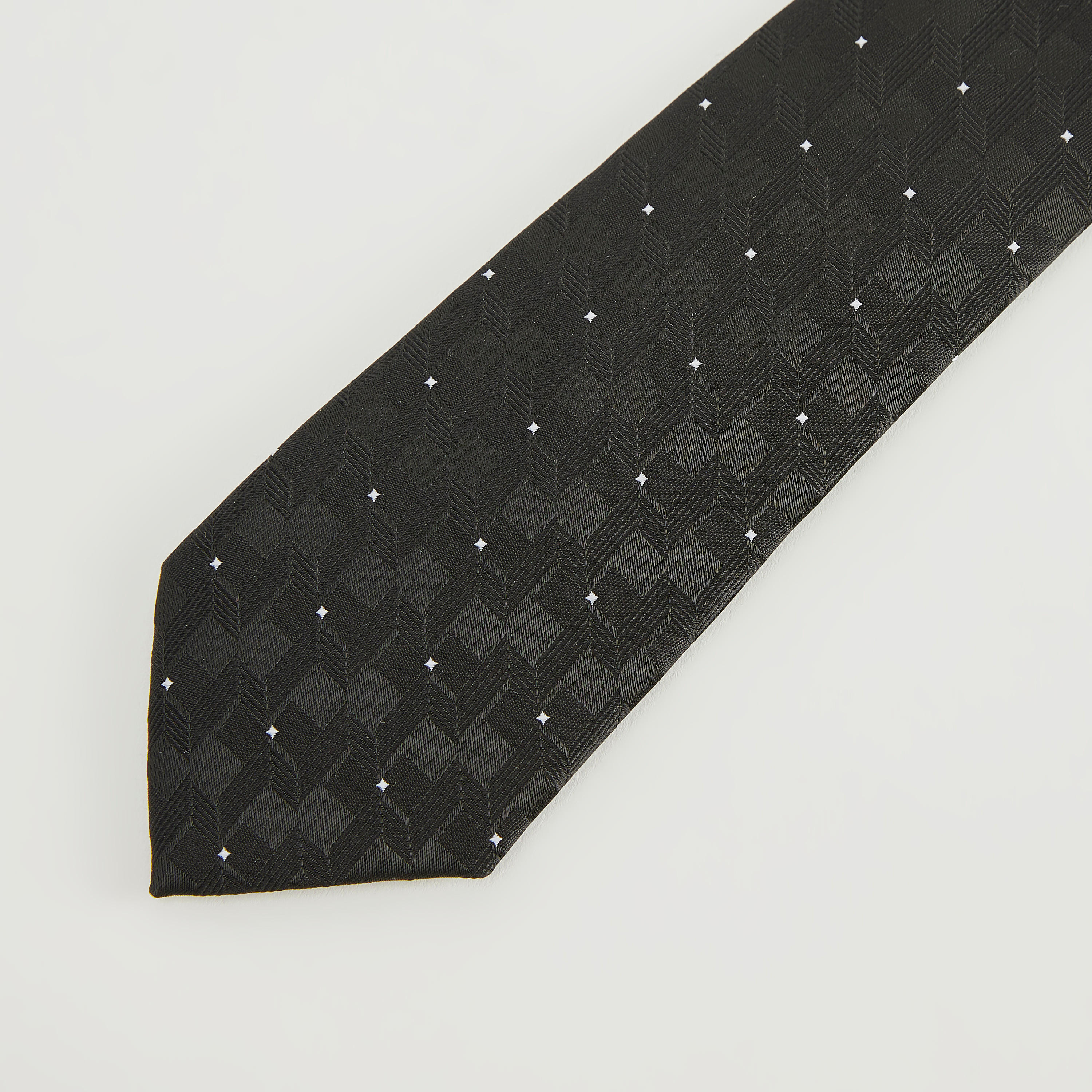 Textured Regular Necktie with Keeper Loop-men-tiesandcufflinks-pocketsquares-image-3