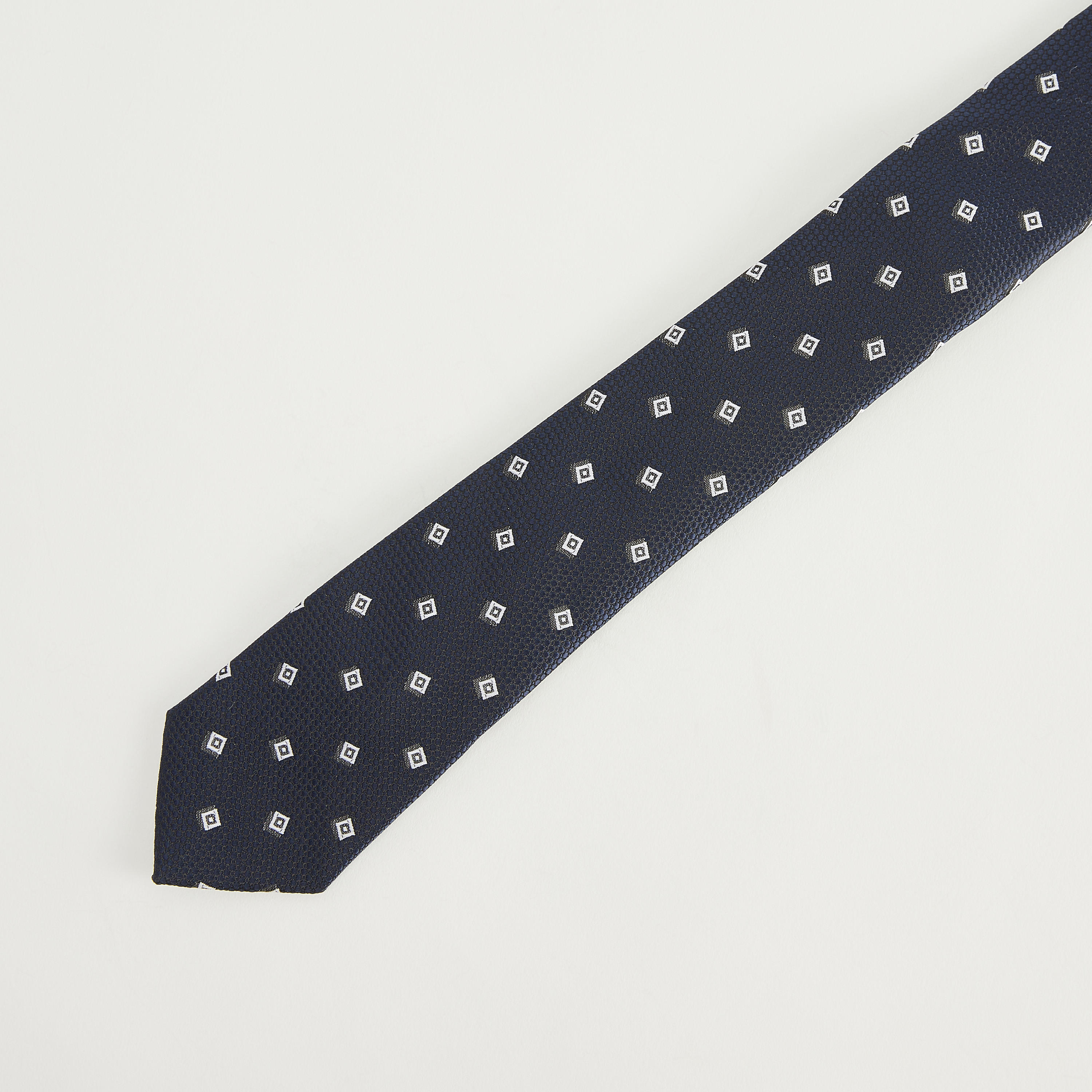 Textured Regular Necktie with Keeper Loop-men-tiesandcufflinks-pocketsquares-image-3