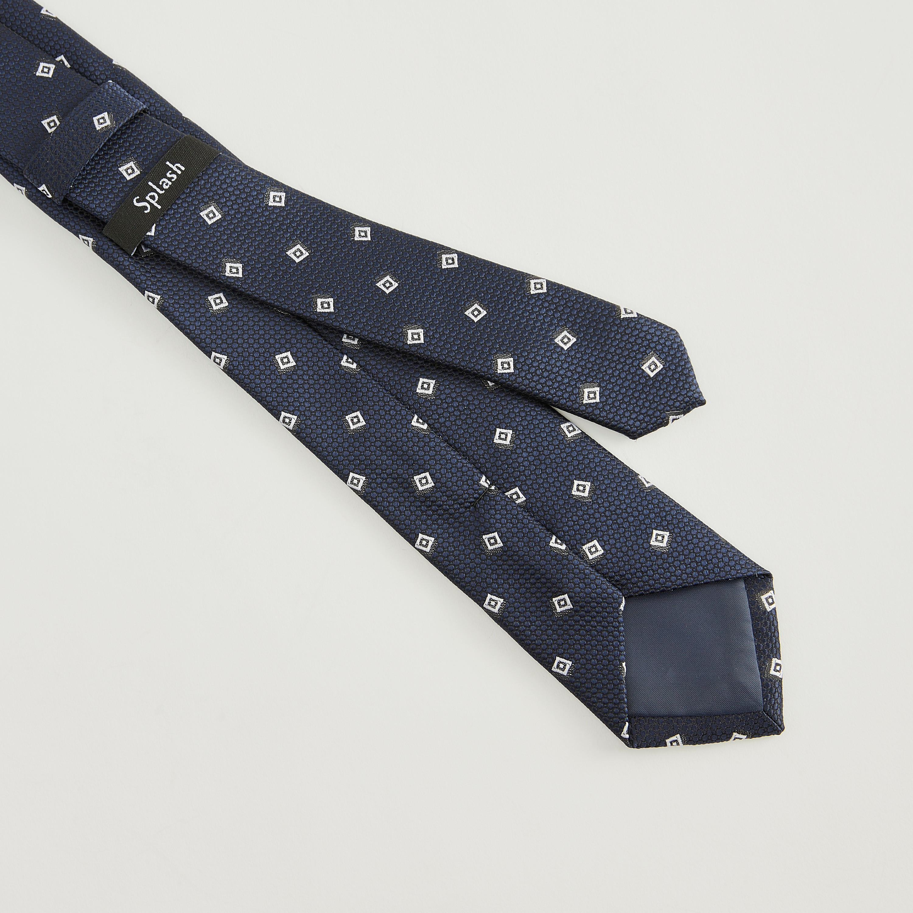 Textured Regular Necktie with Keeper Loop-men-tiesandcufflinks-pocketsquares-image-4