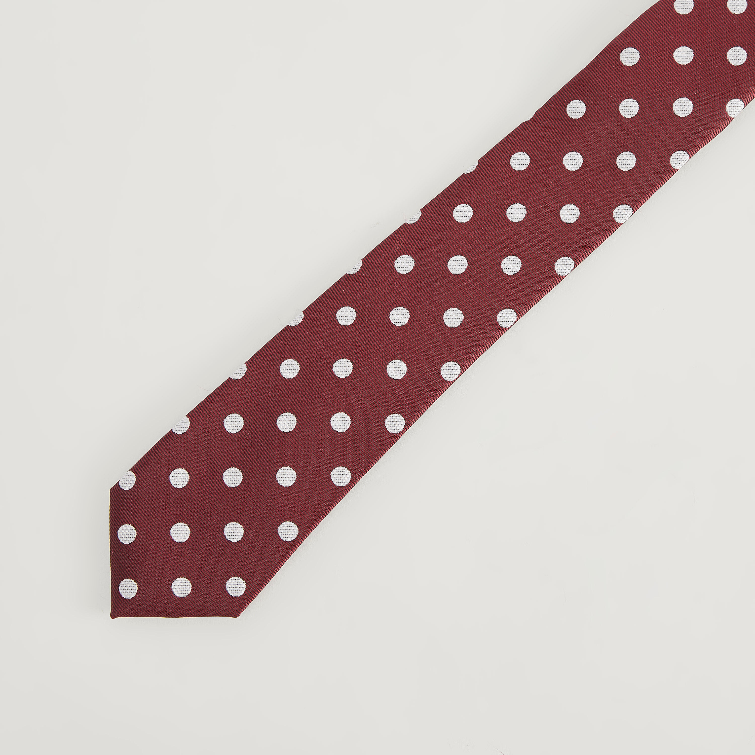 ربطة عنق عادية منقطة مع حلقة تثبيت-men-tiesandcufflinks-pocketsquares-image-2