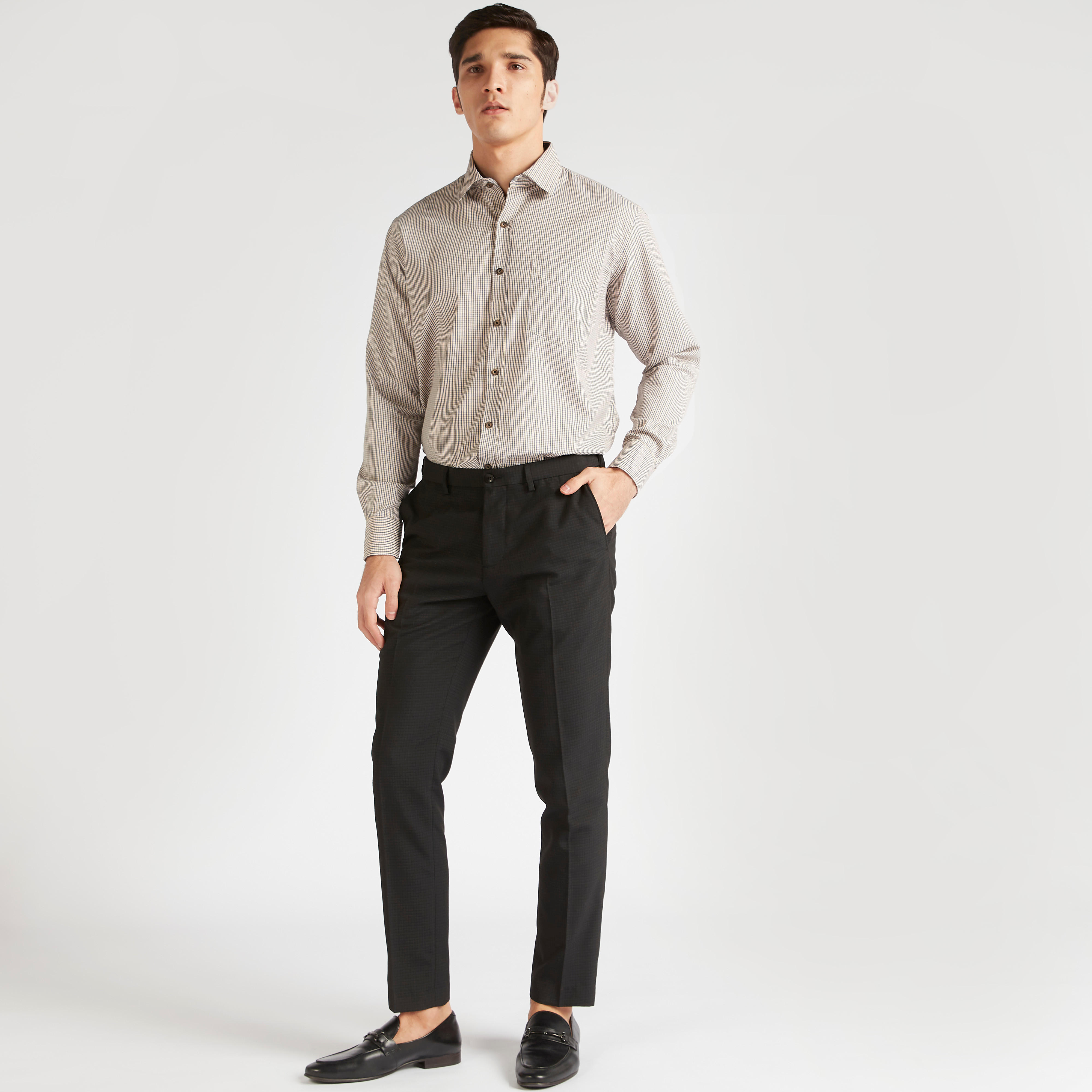 قميص كاروهات بأكمام طويلة وجيب-men-clothing-shirts-image-2