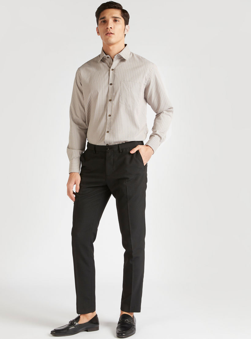 قميص كاروهات بأكمام طويلة وجيب-men-clothing-shirts-image-2