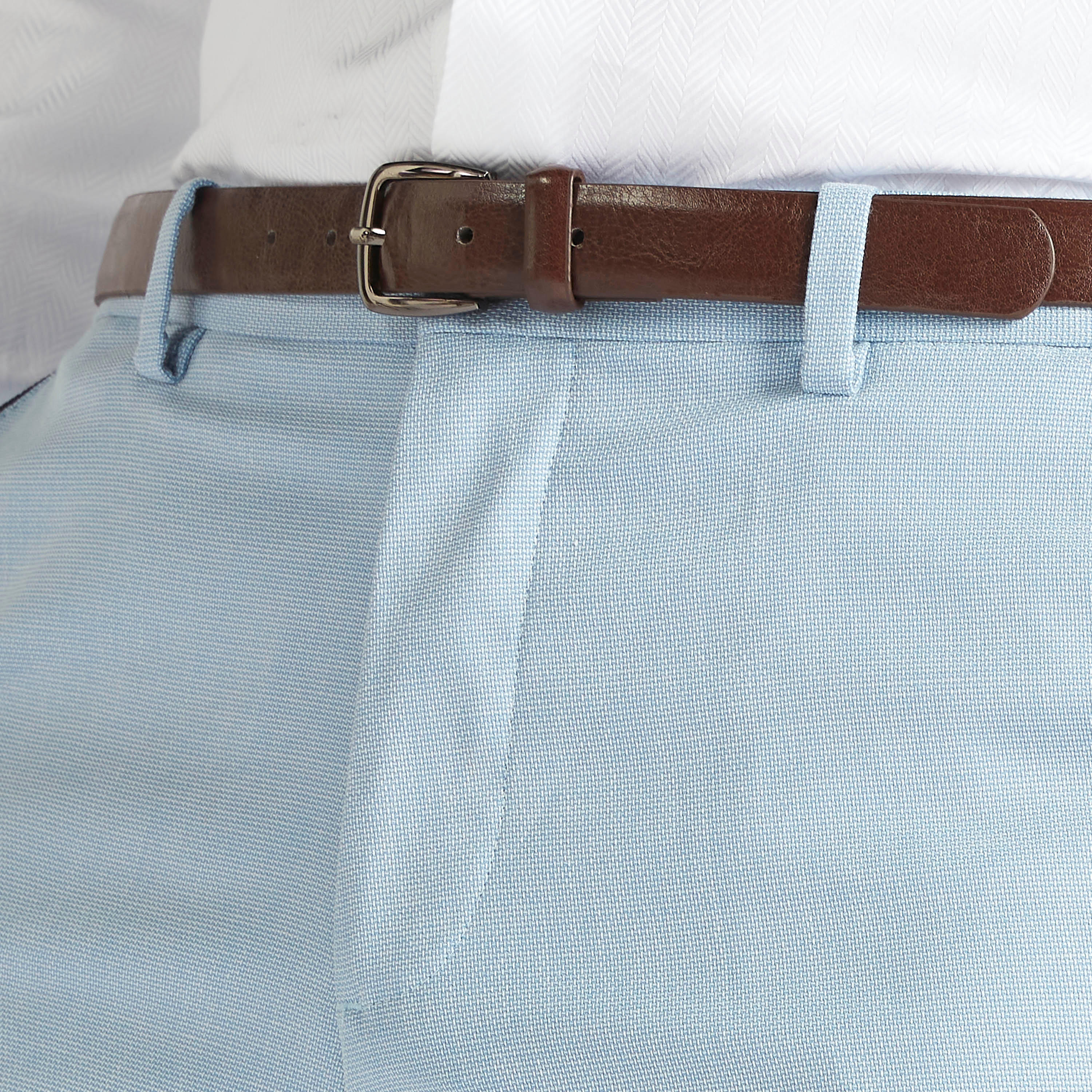 بنطلون رسمي بارز الملمس بزر إغلاق وجيوب من بوسيني-men-clothing-bottoms-trousersandchinos-trousers-image-3