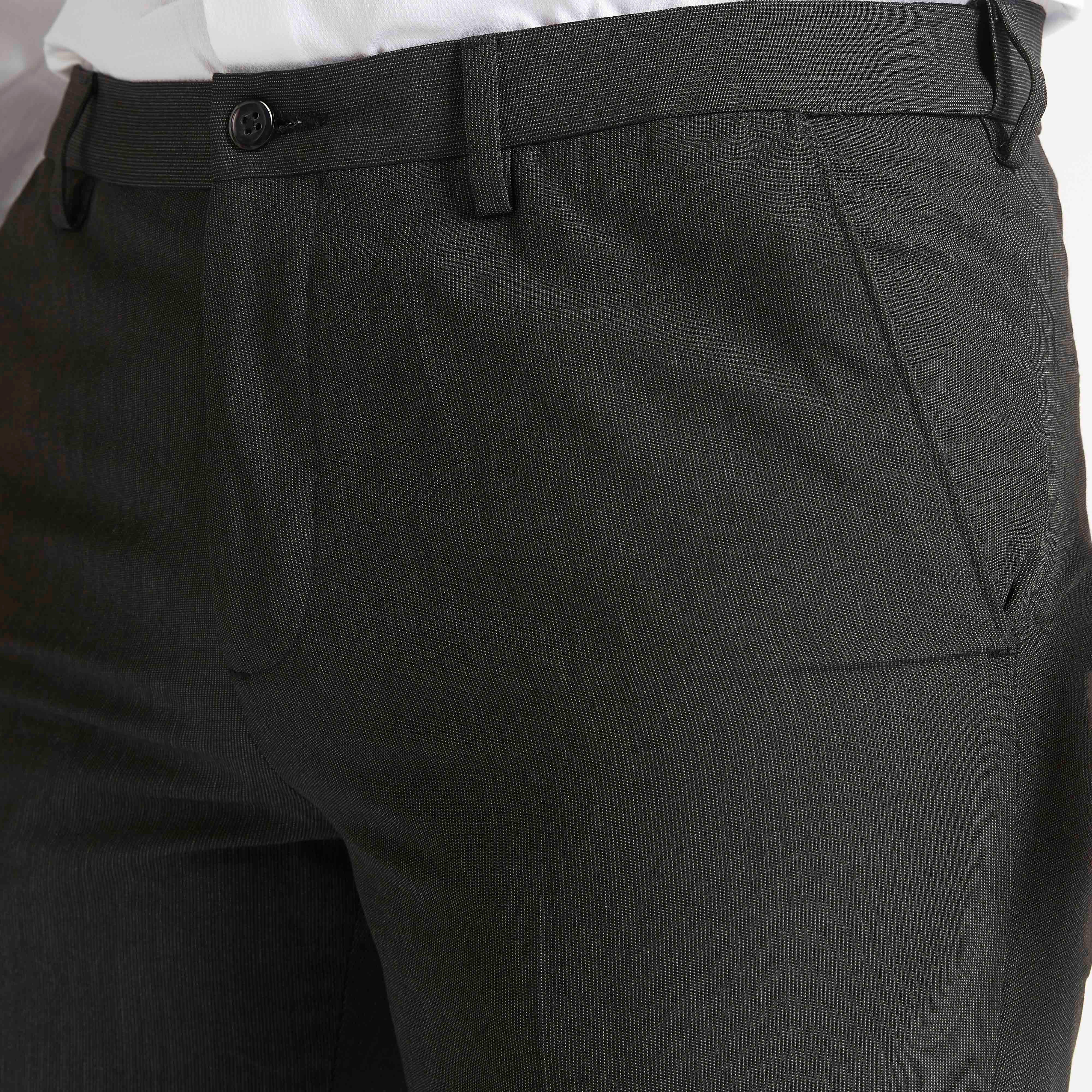 بنطلون رسمي بارز الملمس بزر إغلاق وجيوب من بوسيني-men-clothing-bottoms-trousersandchinos-trousers-image-3