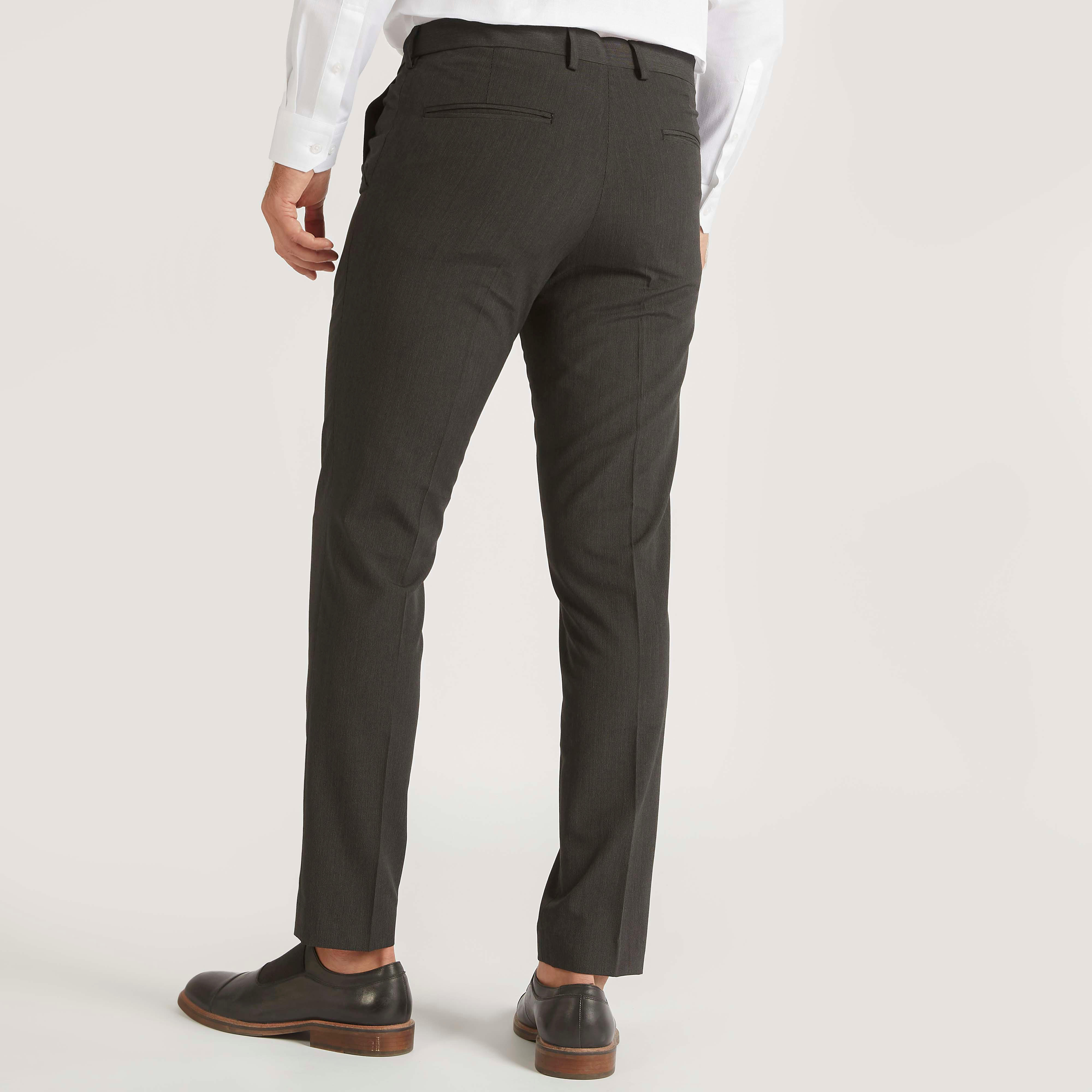 بنطلون رسمي بارز الملمس بزر إغلاق وجيوب من بوسيني-men-clothing-bottoms-trousersandchinos-trousers-image-4
