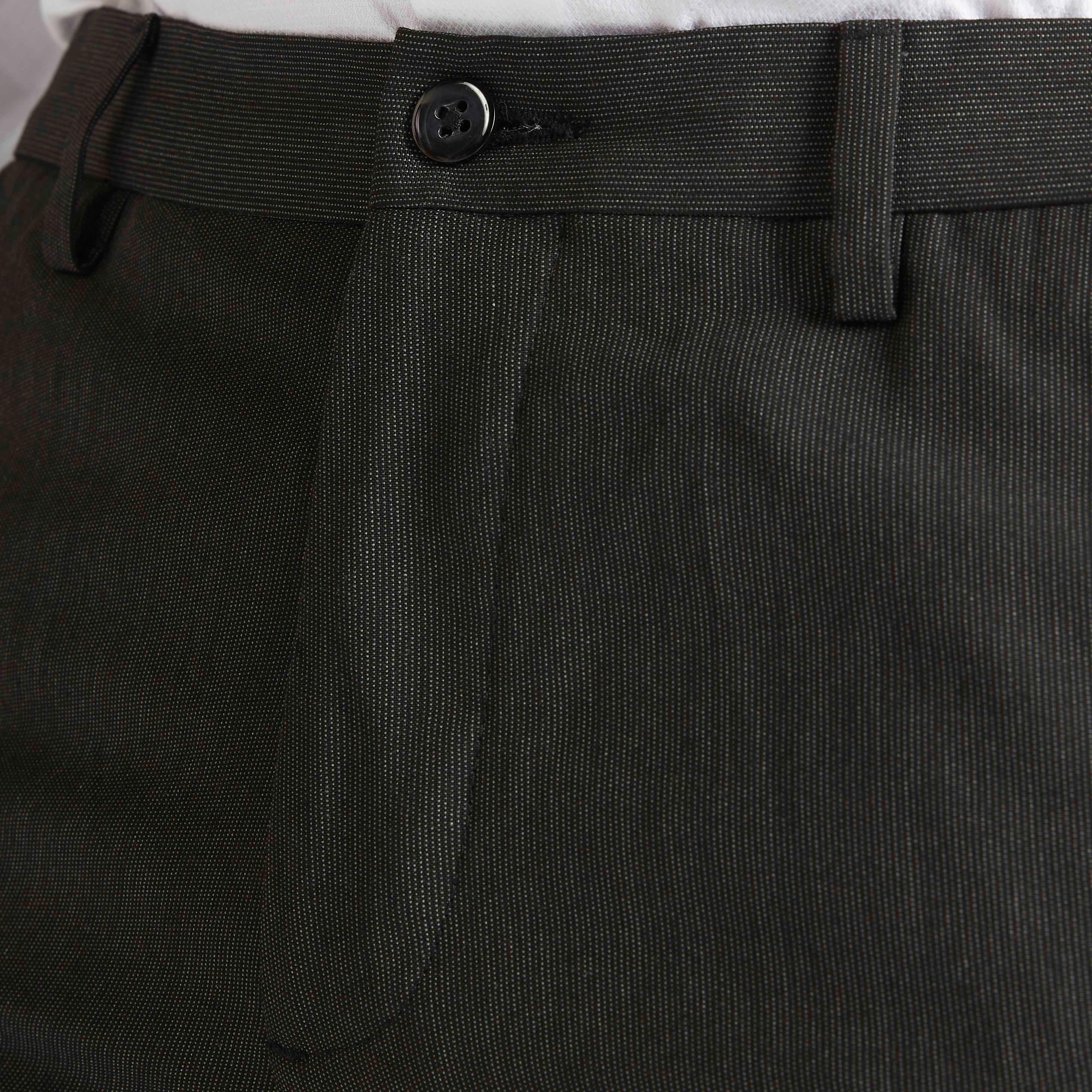 بنطلون رسمي بارز الملمس بزر إغلاق وجيوب من بوسيني-men-clothing-bottoms-trousersandchinos-trousers-image-5