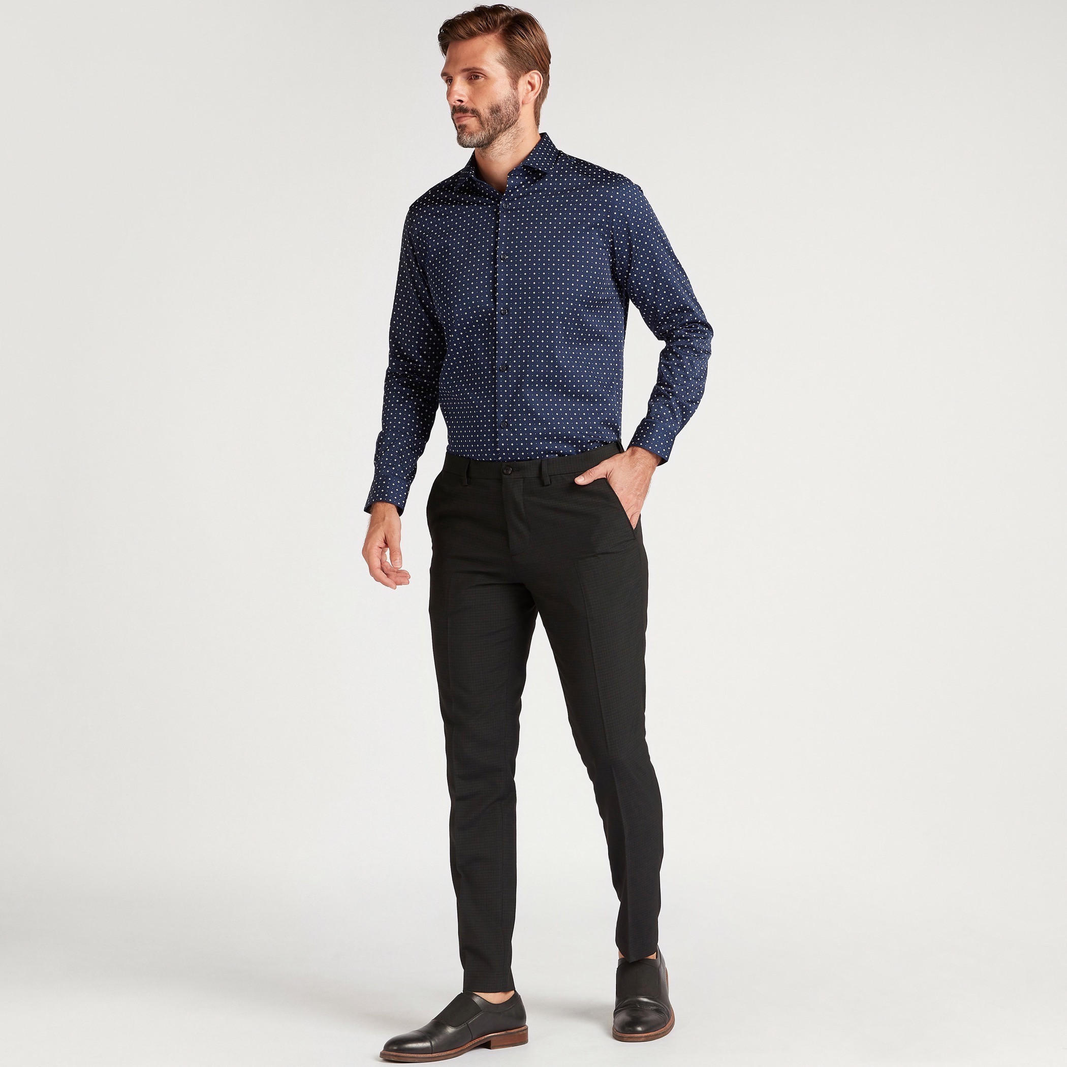 Printed Formal Shirt with Long Sleeves-men-clothing-shirts-image-2