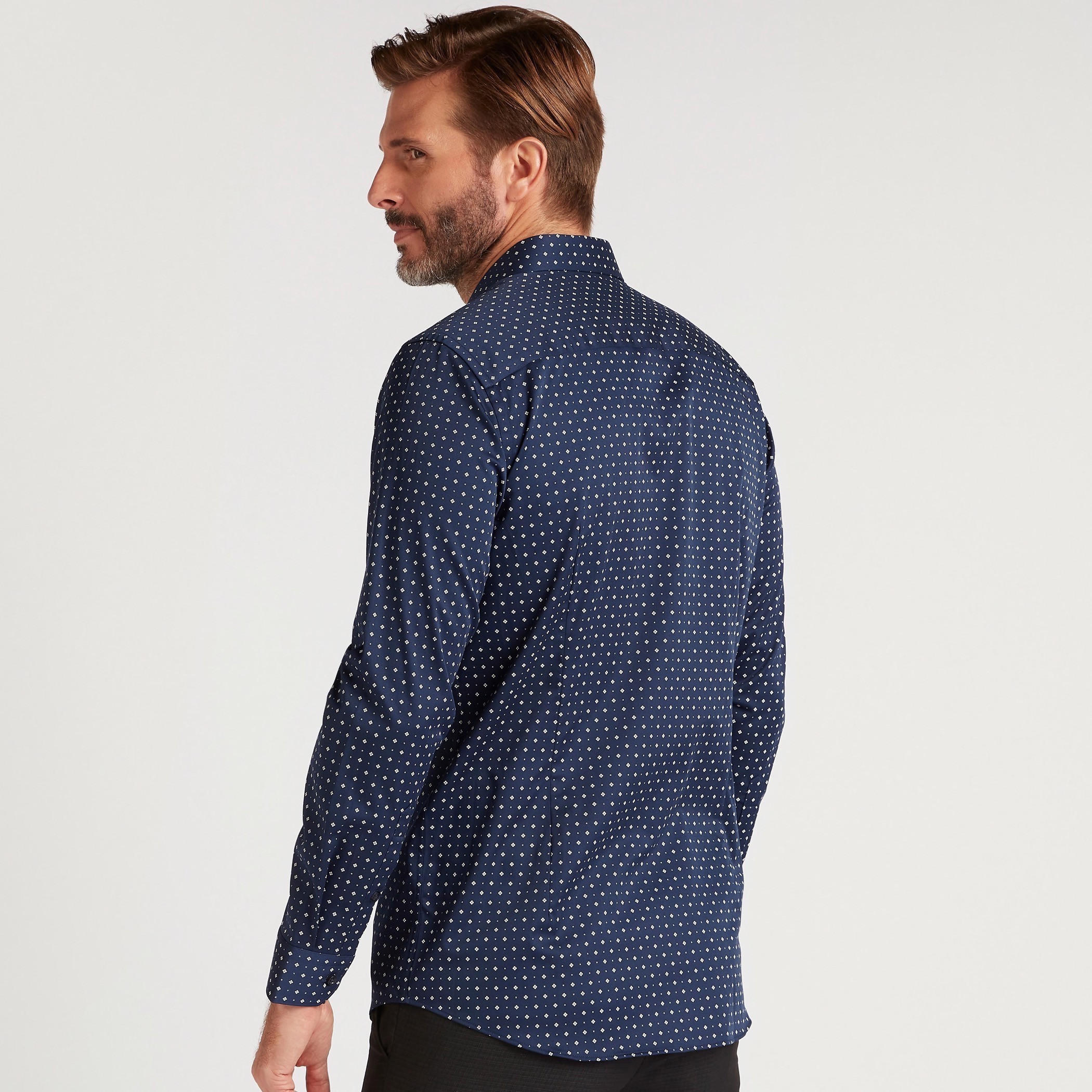 Printed Formal Shirt with Long Sleeves-men-clothing-shirts-image-4