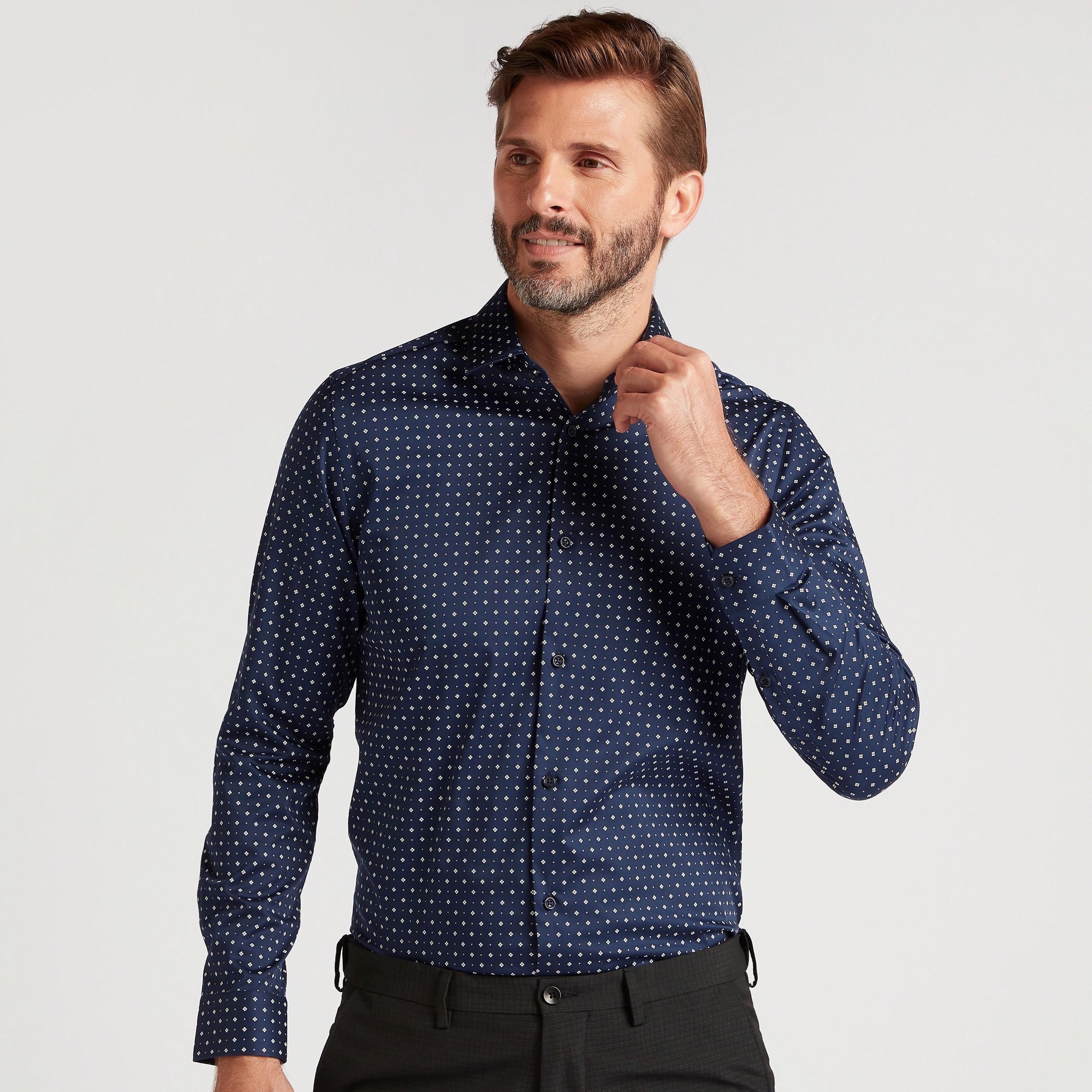 Printed Formal Shirt with Long Sleeves-men-clothing-shirts-image-6