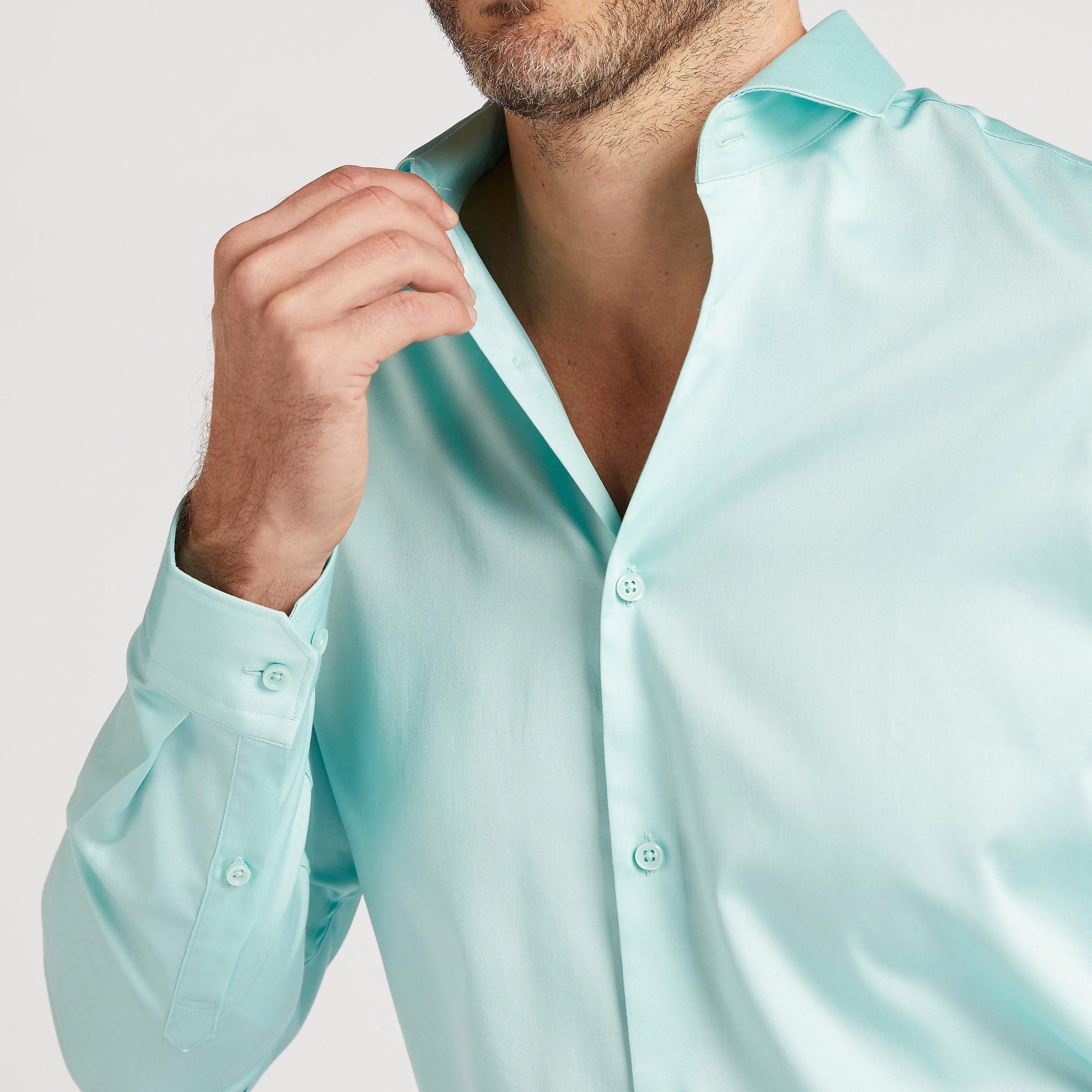 قميص سادة بياقة عادية وأكمام طويلة-men-clothing-shirts-image-2
