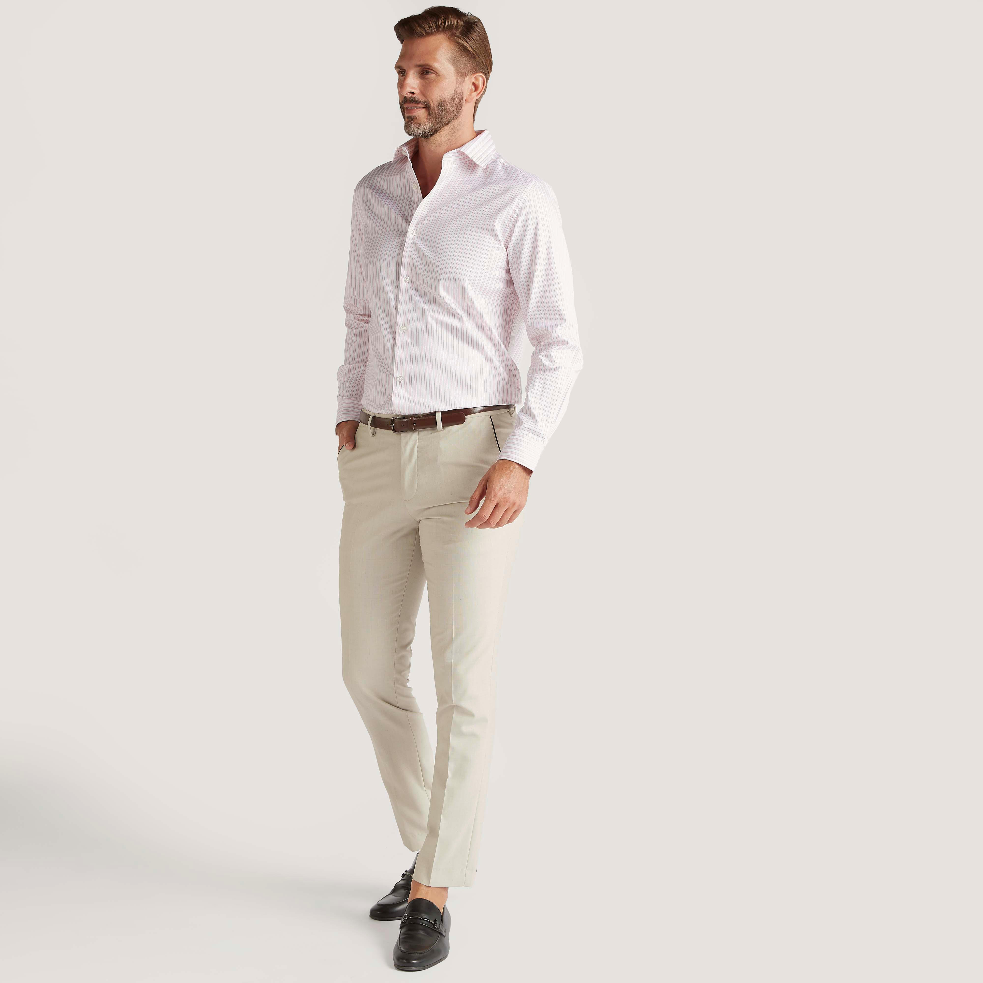 Striped Shirt with Spread Collar and Long Sleeves-men-clothing-shirts-image-2