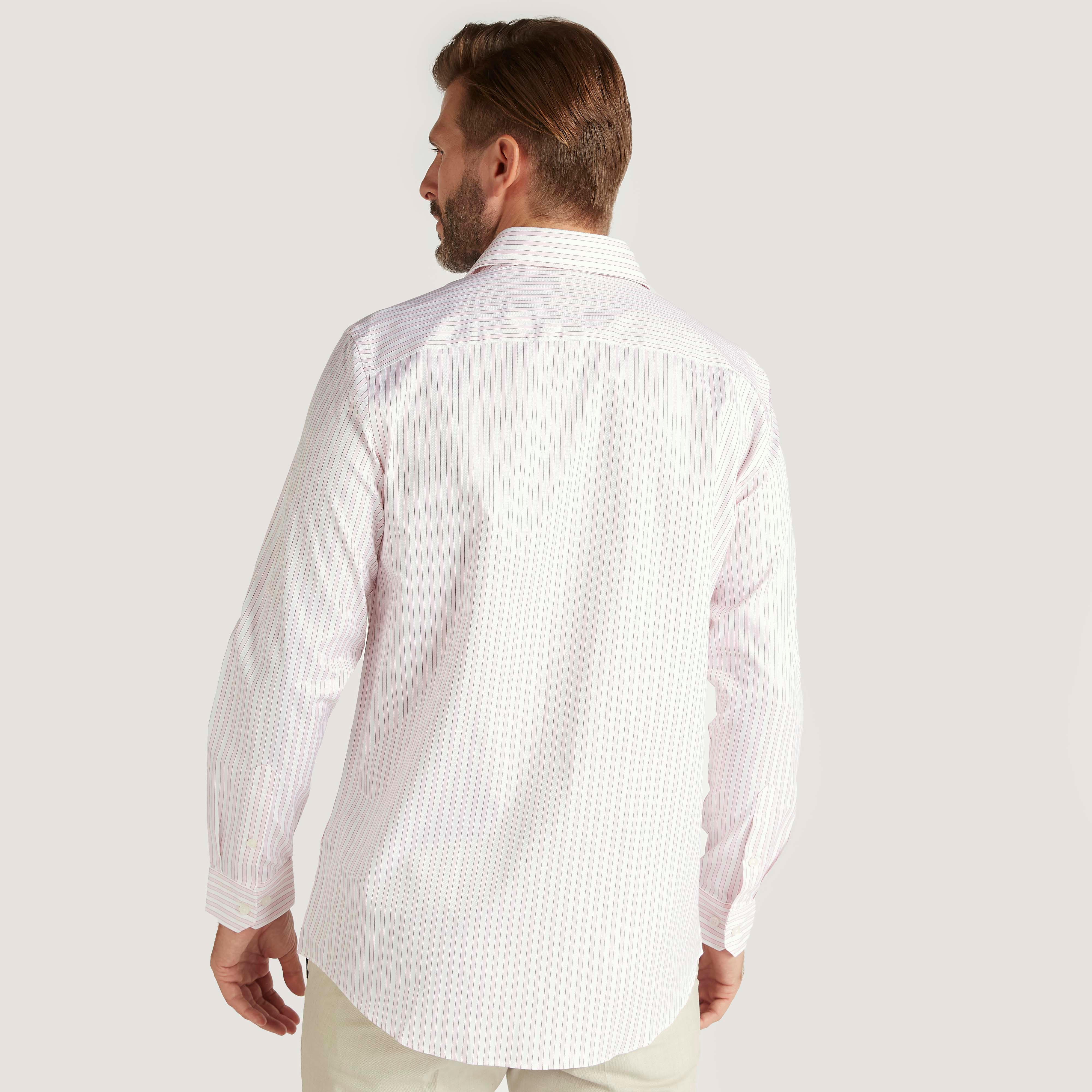 Striped Shirt with Spread Collar and Long Sleeves-men-clothing-shirts-image-4