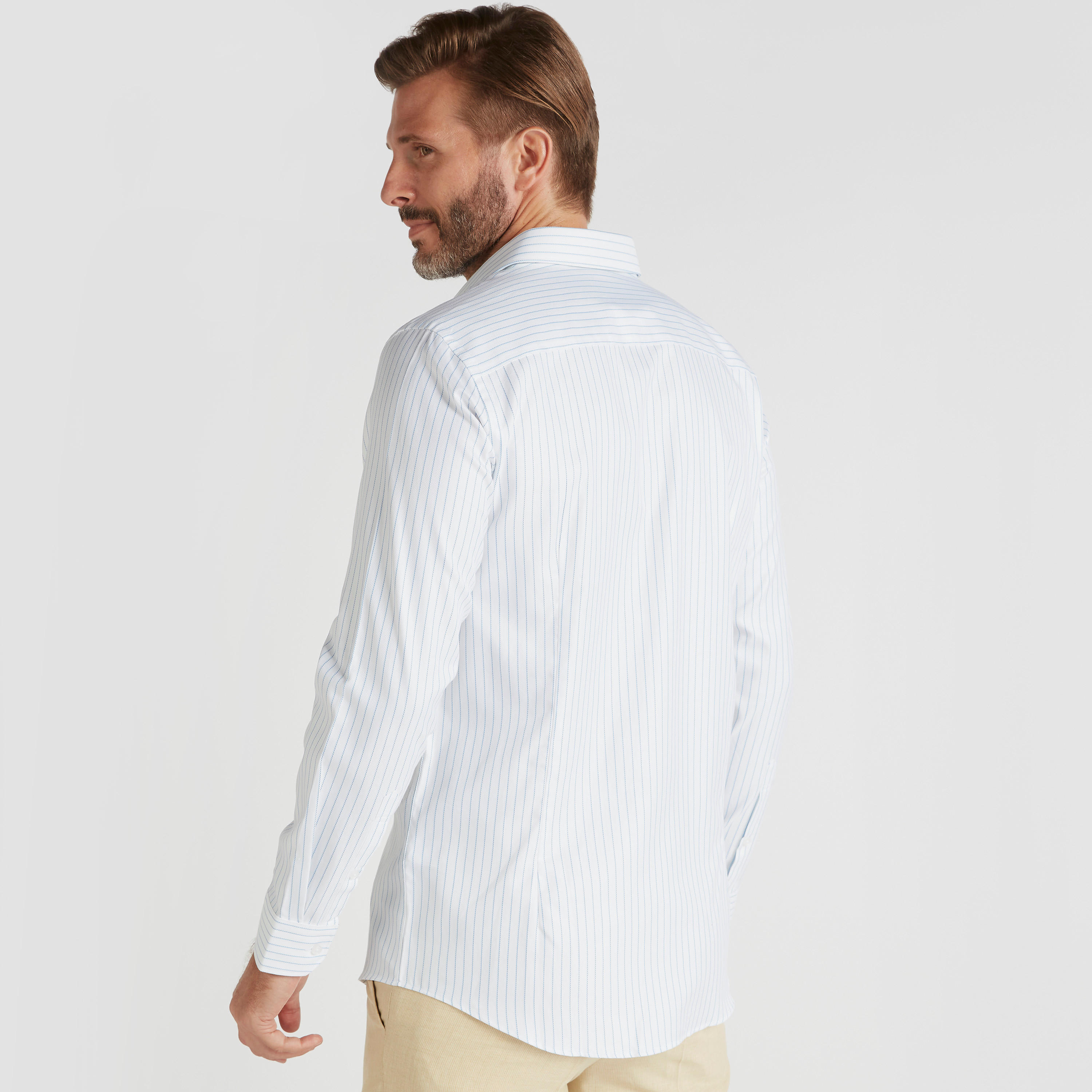 Striped Shirt with Spread Collar and Long Sleeves-men-clothing-shirts-image-4
