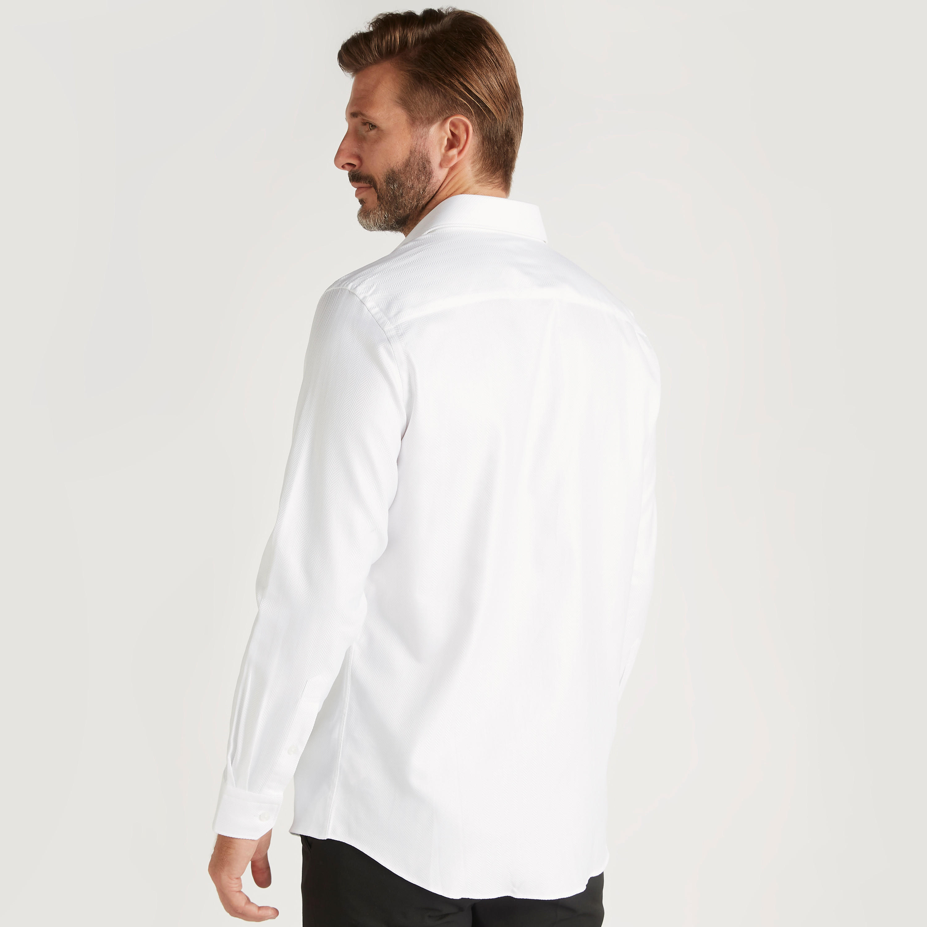 Textured Shirt with Long Sleeves and Spread Collar-men-clothing-shirts-image-4