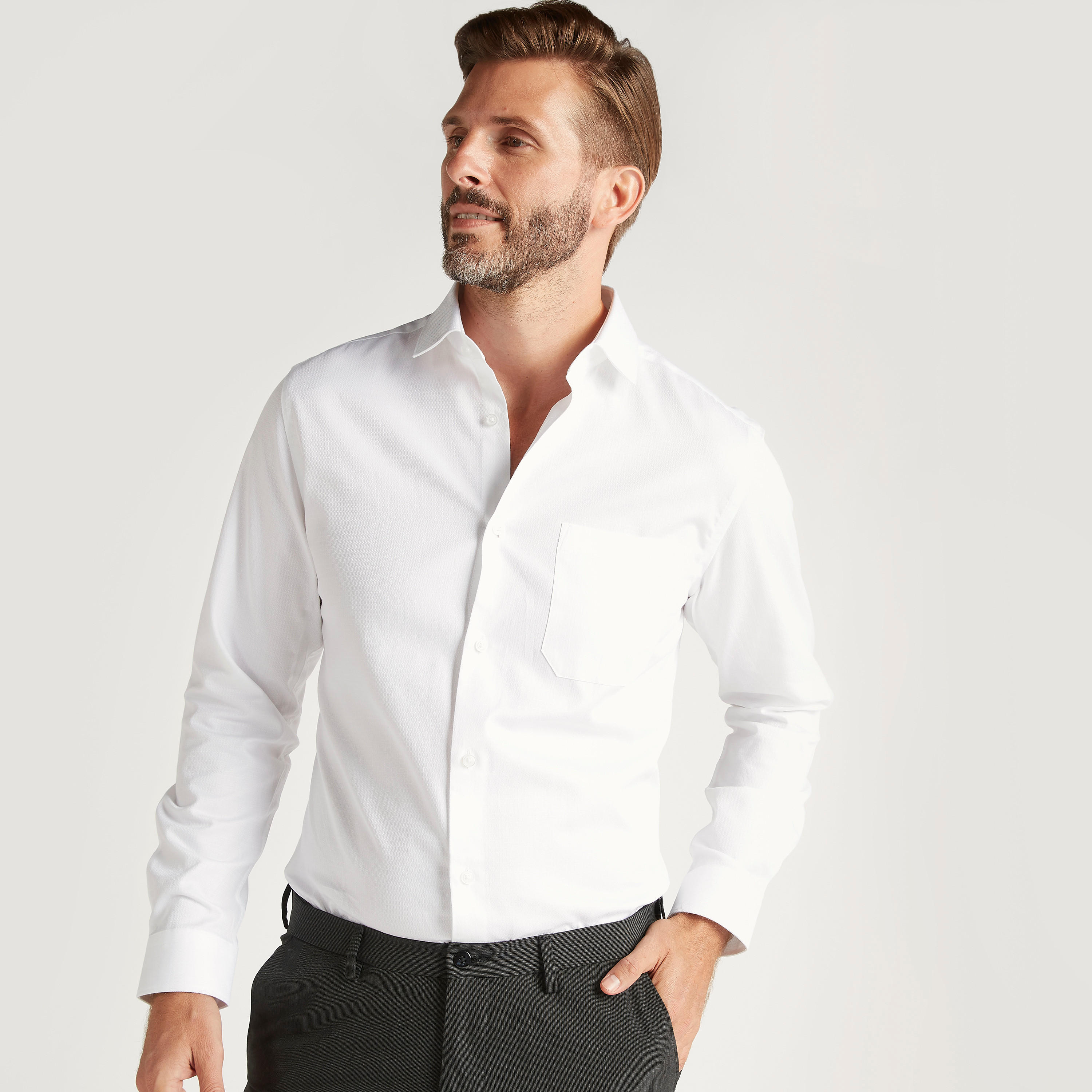Textured Shirt with Long Sleeves and Spread Collar-men-clothing-shirts-image-6