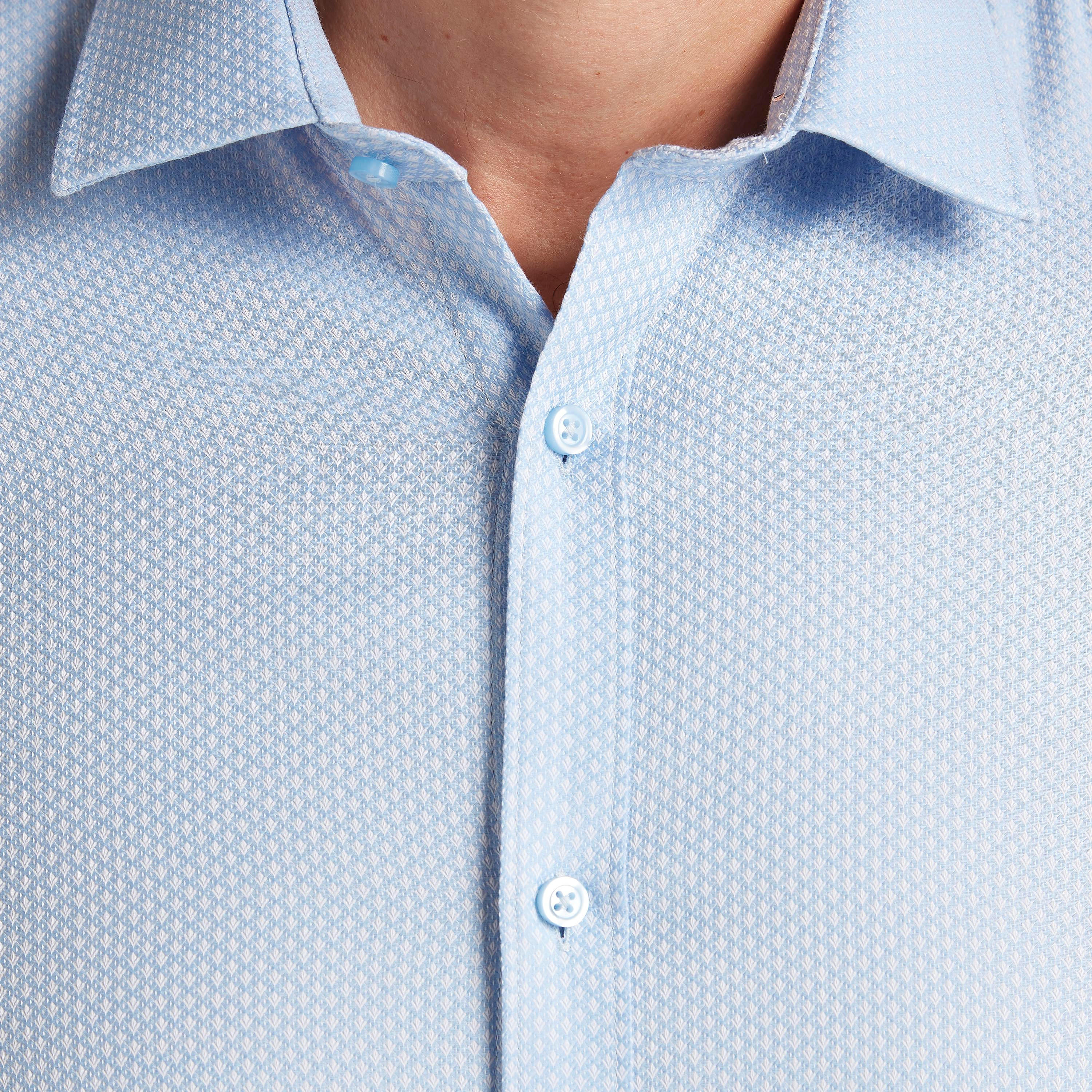 Textured Shirt with Long Sleeves and Spread Collar-men-clothing-shirts-image-3