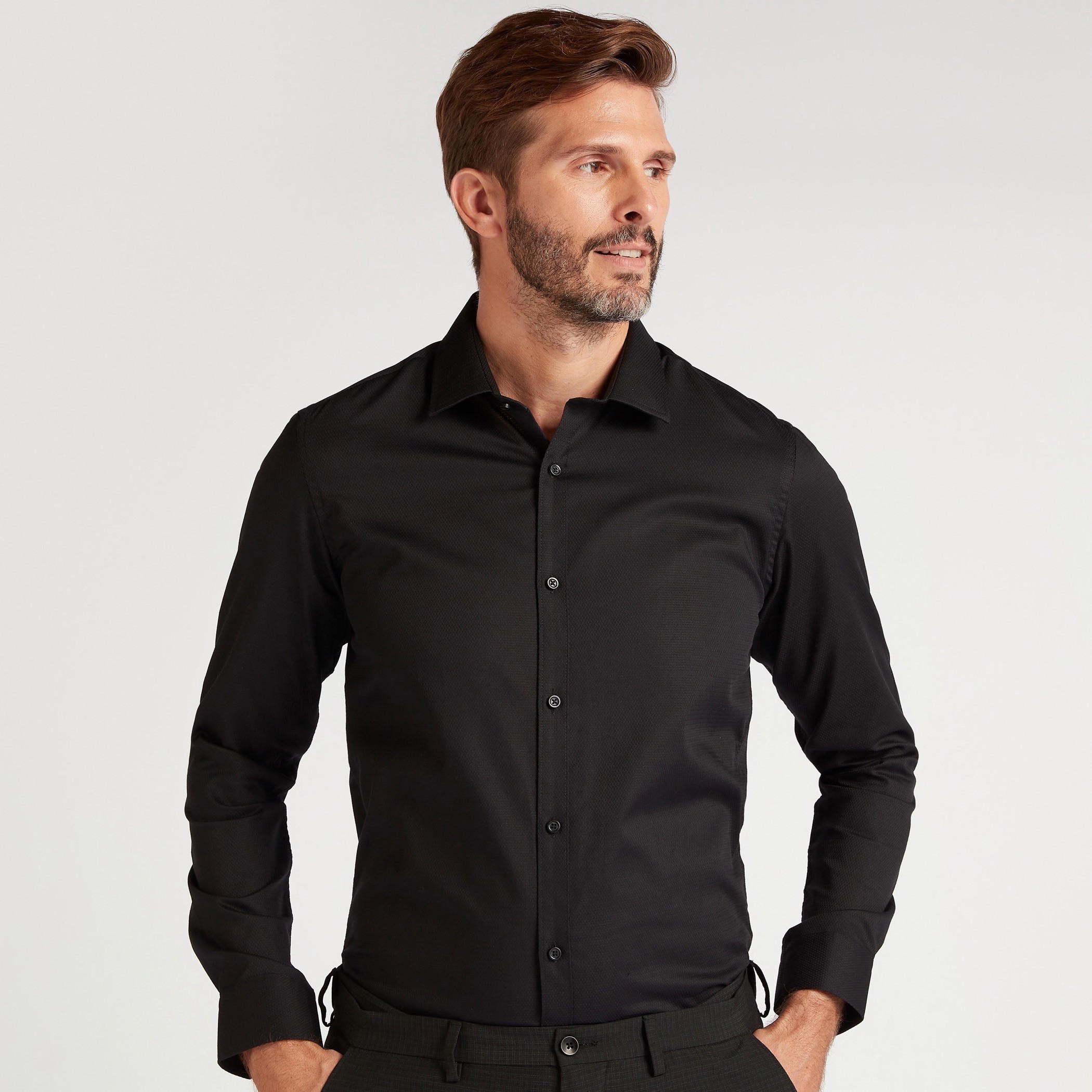 قميص بارز الملمس بأكمام طويلة وأزرار-men-clothing-shirts-image-1