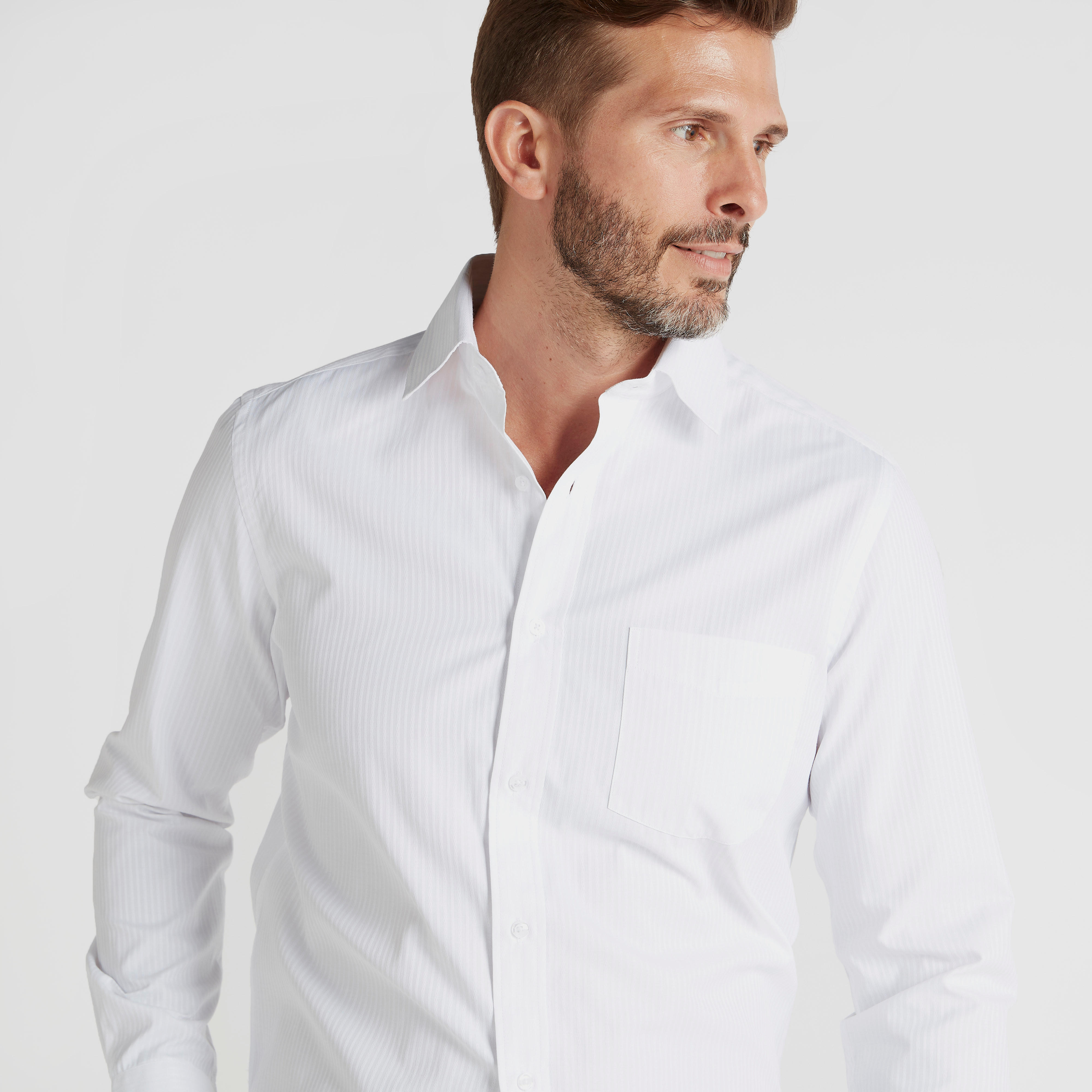 قميص رسمي بارز الملمس بأكمام طويلة وجيب-men-clothing-shirts-image-5