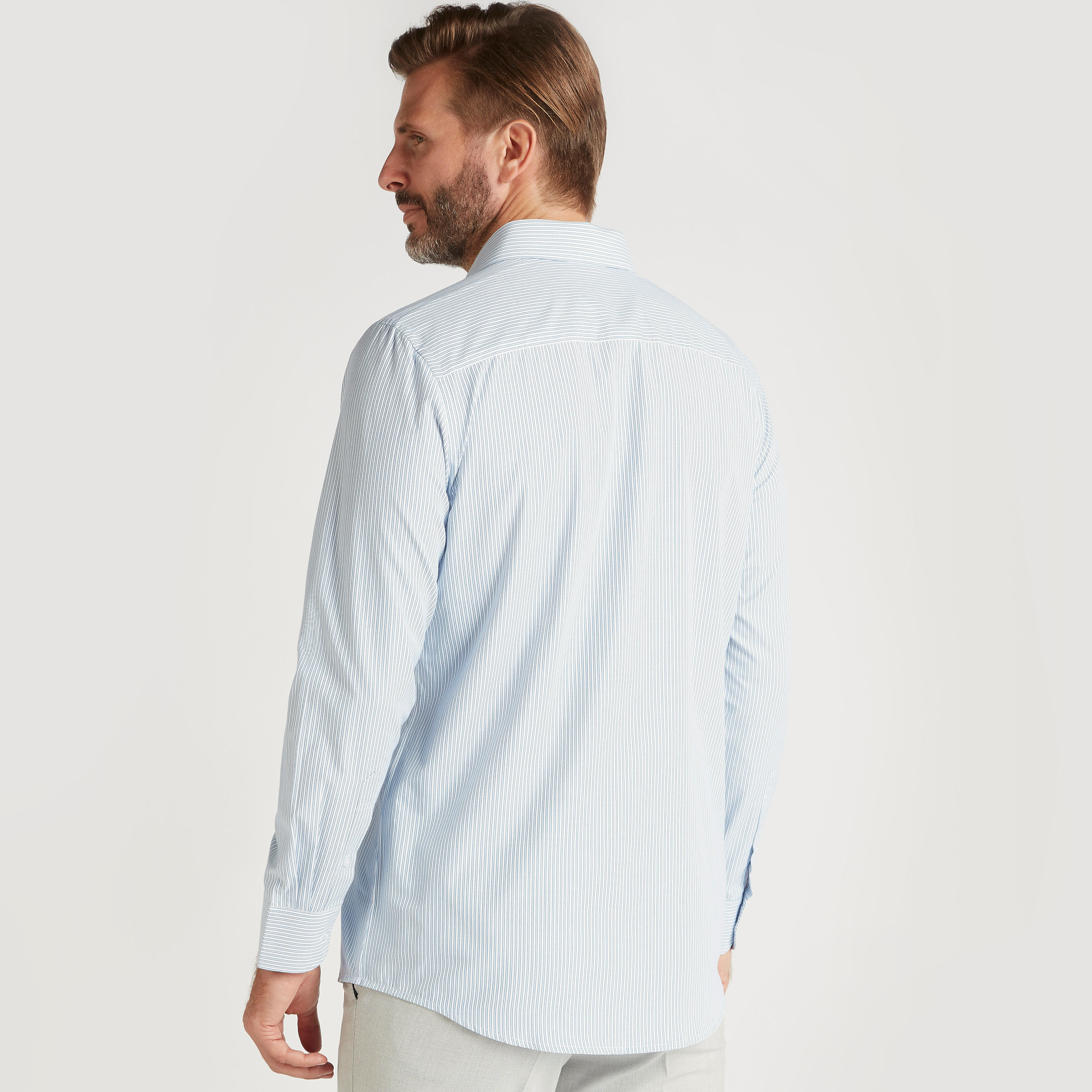 Striped Shirt with Spread Collar and Long Sleeves-men-clothing-shirts-image-4