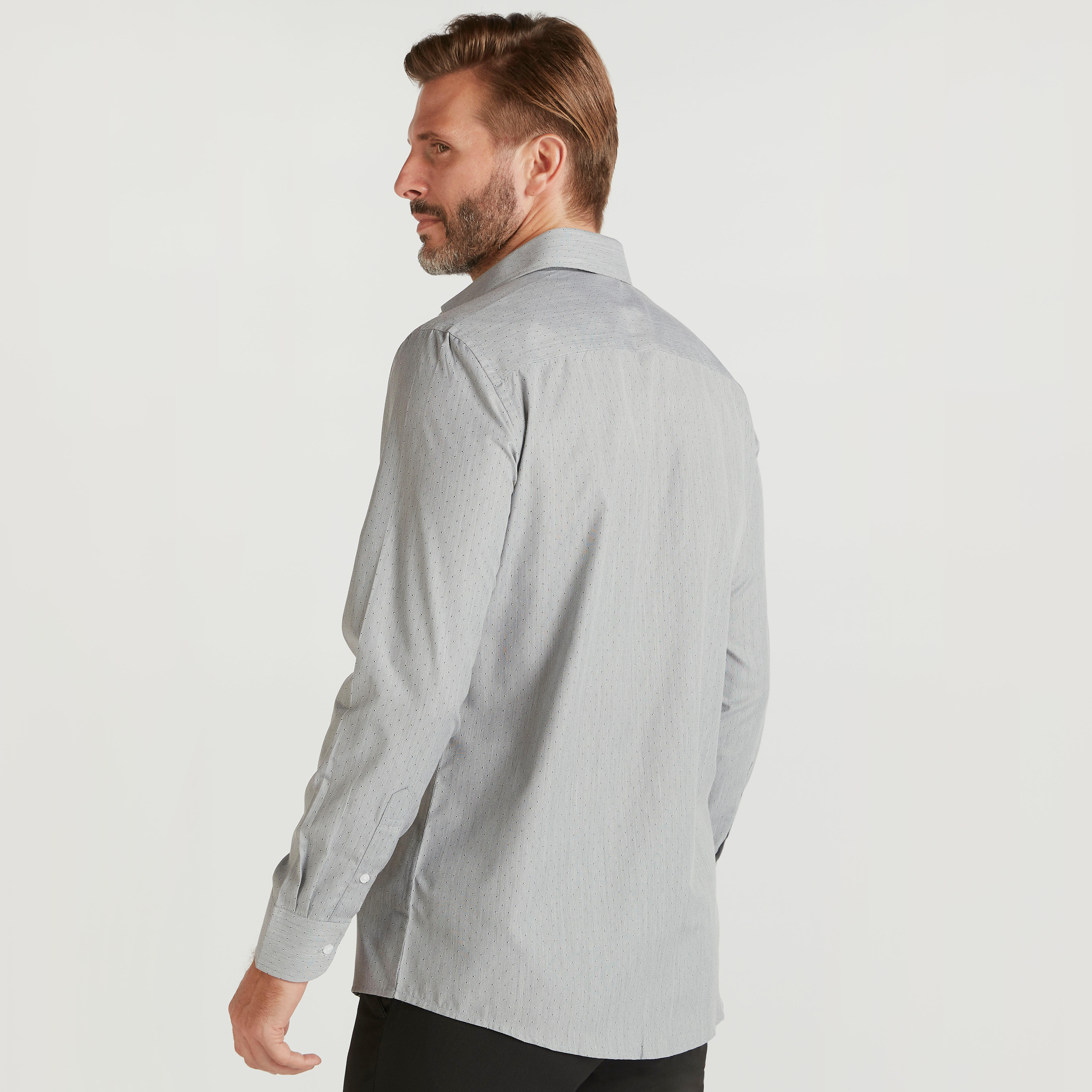 Printed Shirt with Spread Collar and Long Sleeves-men-clothing-shirts-image-4