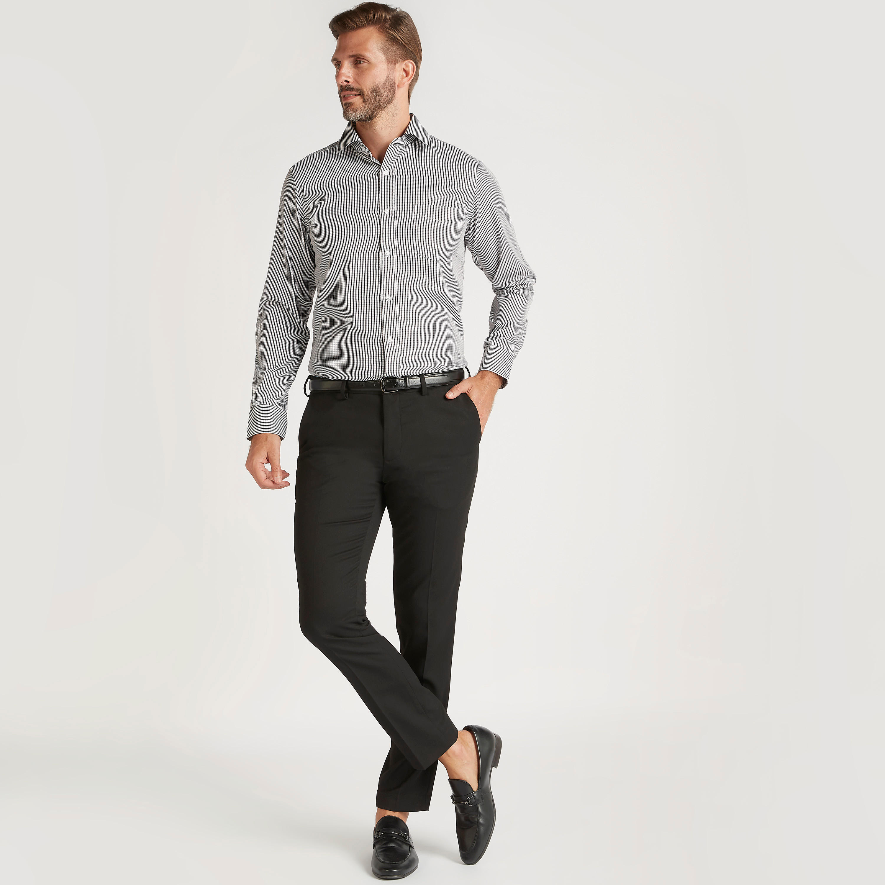 قميص رسمي كاروهات بأكمام طويلة وجيب-men-clothing-shirts-image-4