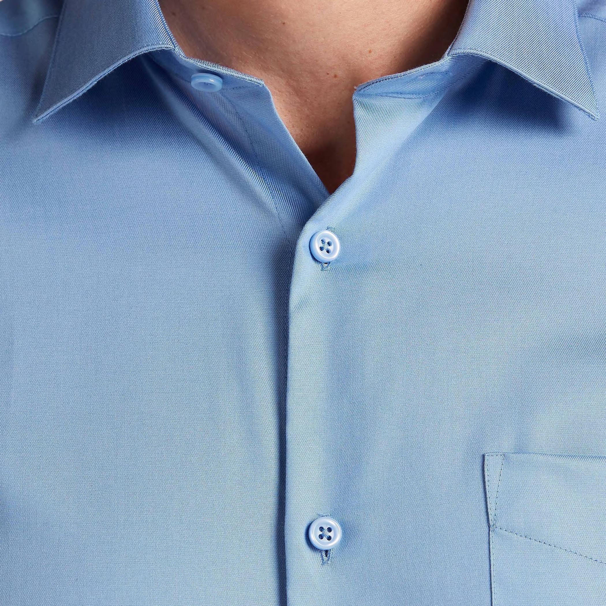 Solid Shirt with Long Sleeves and Patch Pocket-men-clothing-shirts-image-3