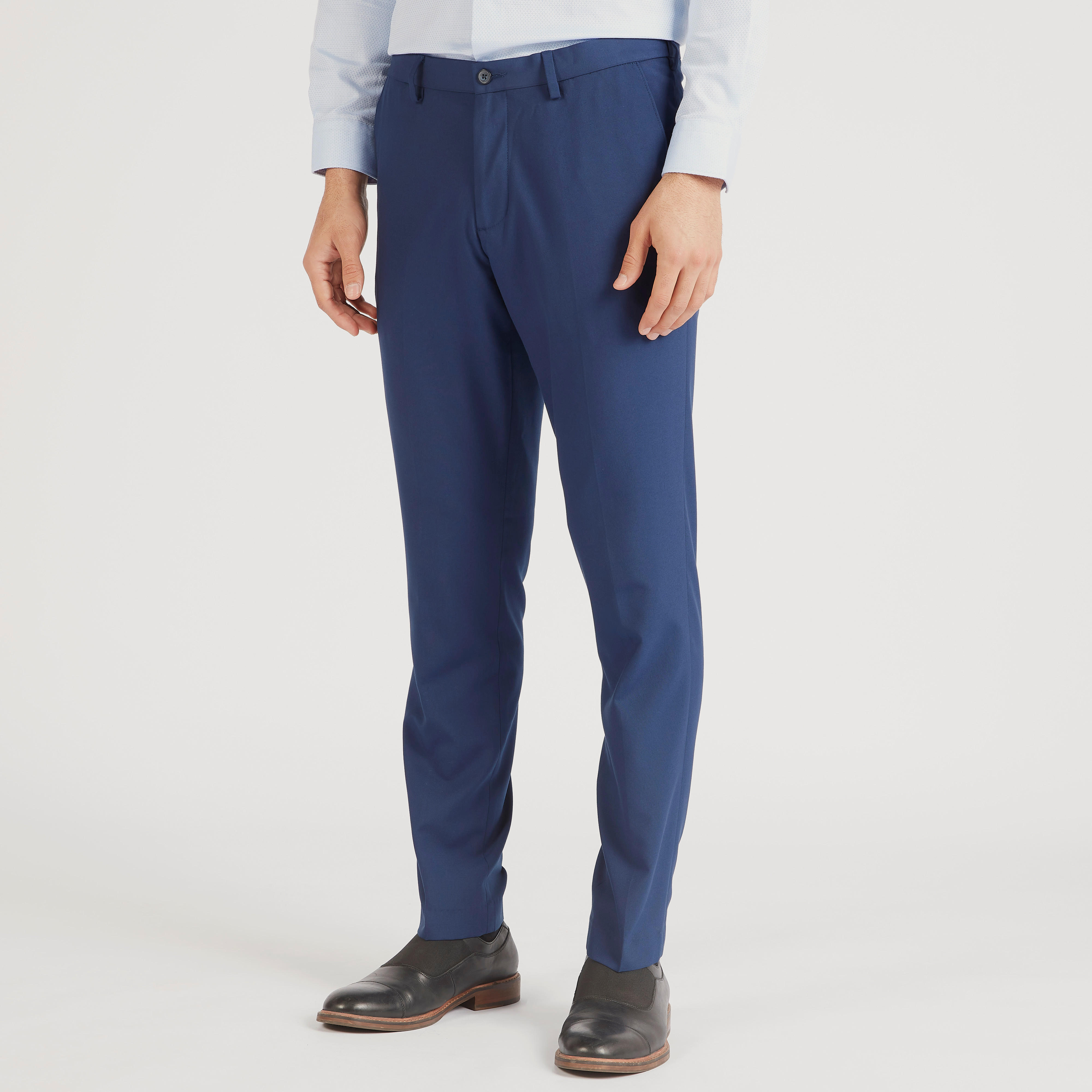 بنطلون سادة بخصر متوسّط الارتفاع وزر إغلاق وجيوب-men-clothing-bottoms-trousersandchinos-trousers-image-4