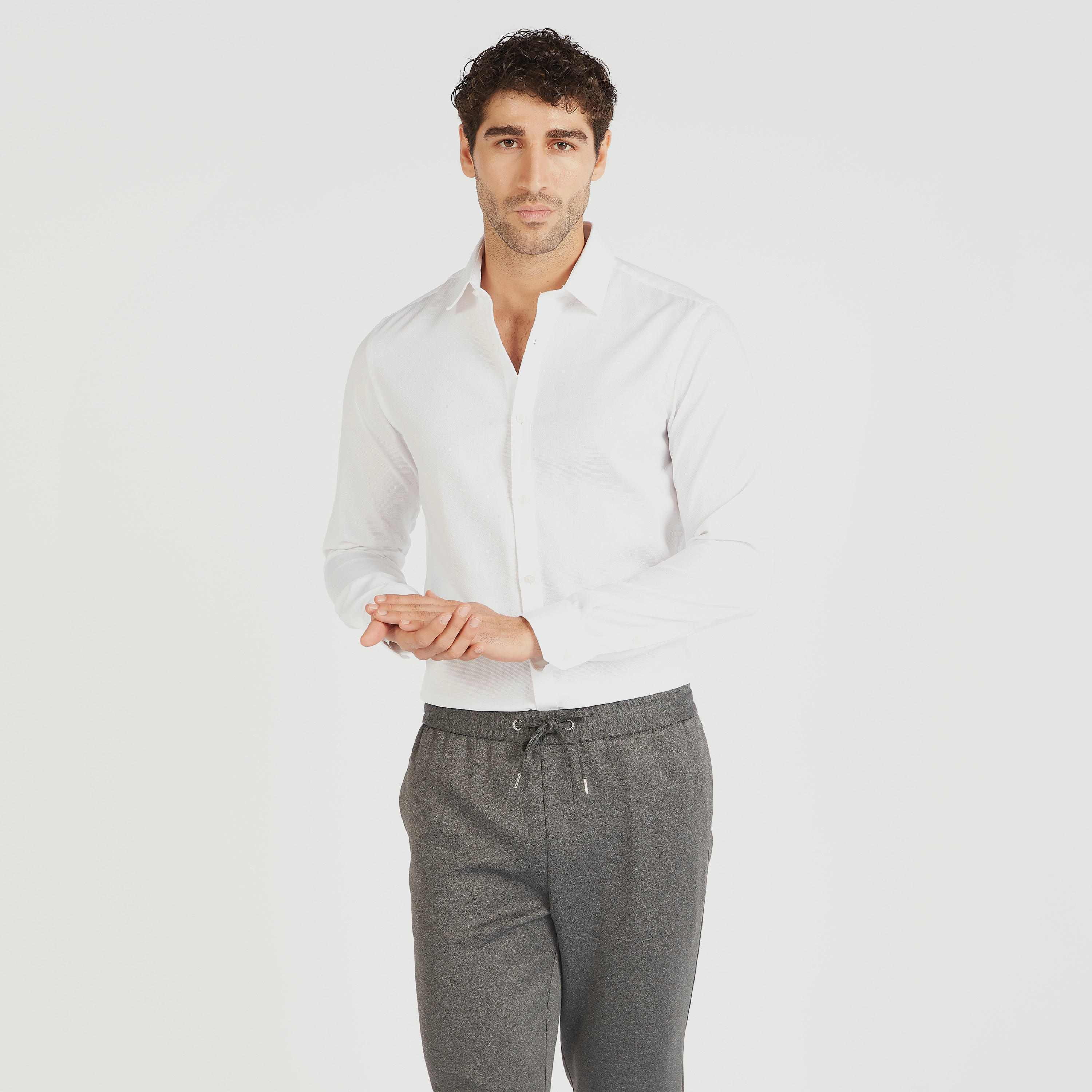سويت شيرت سادة بأكمام طويلة وأزرار-men-clothing-shirts-image-4