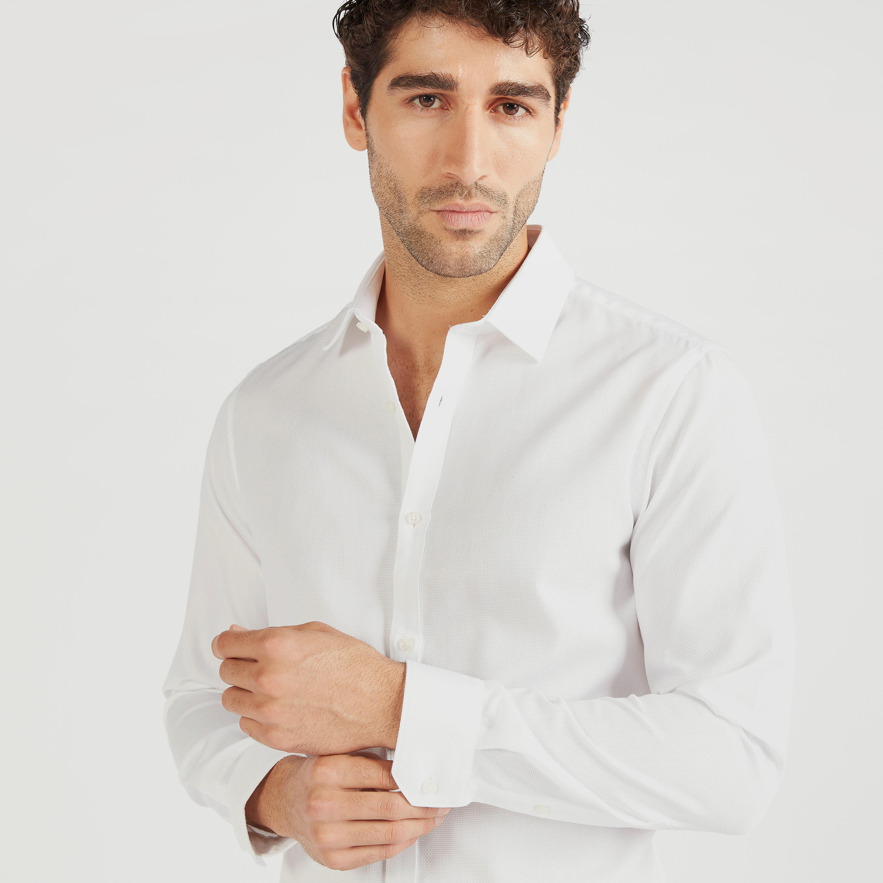 سويت شيرت سادة بأكمام طويلة وأزرار-men-clothing-shirts-image-2