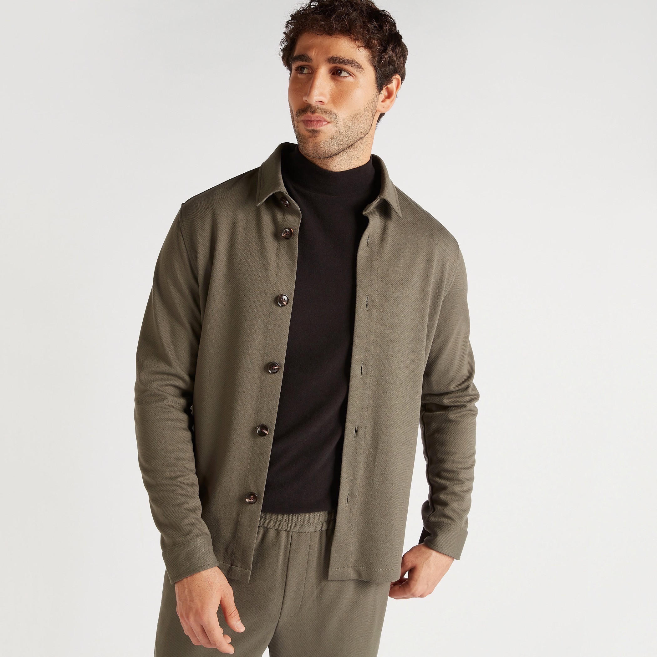 جاكيت بارز الملمس بياقة عادية وأكمام طويلة-men-clothing-jacketsandblazers-jackets-image-7