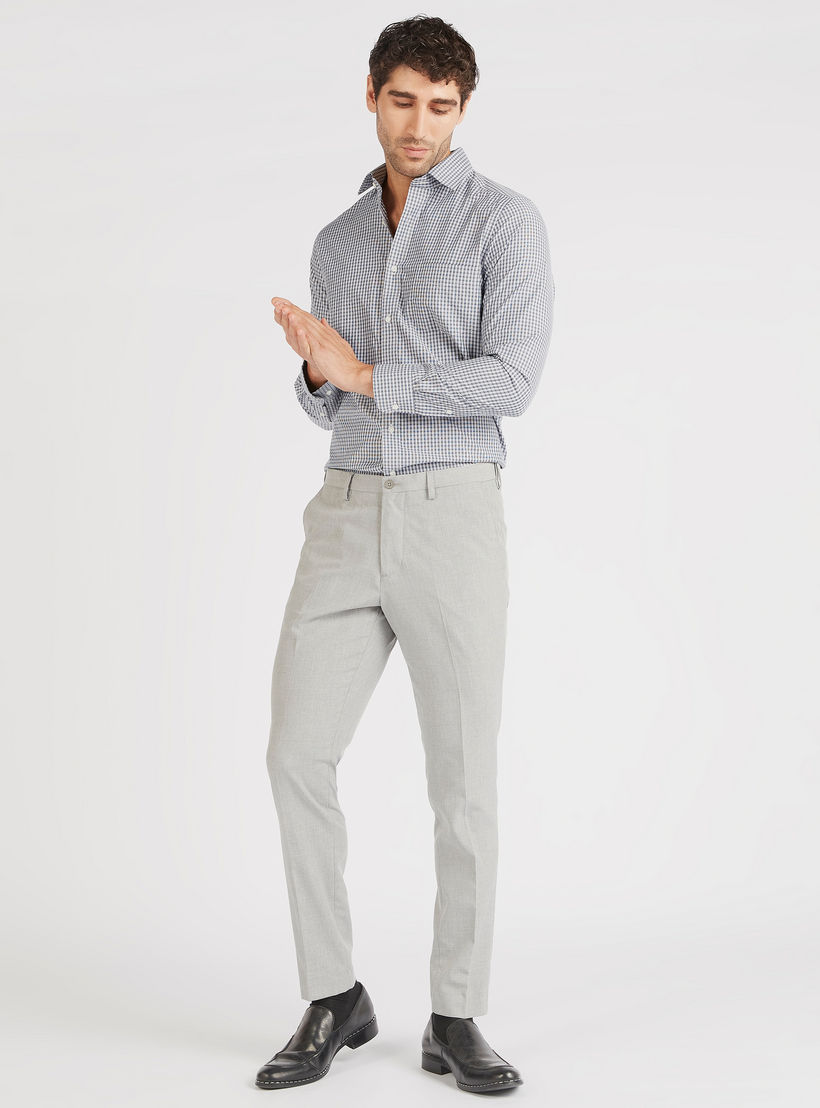 Checked Regular Fit Collared Shirt with Long Sleeves-men-clothing-shirts-image-2