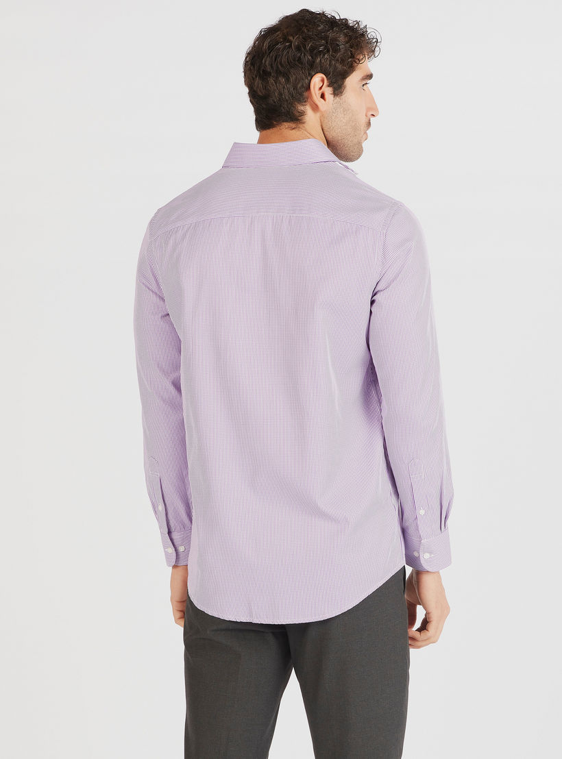 قميص كاروهات بقصّة عادية وأكمام طويلة-men-clothing-shirts-image-1
