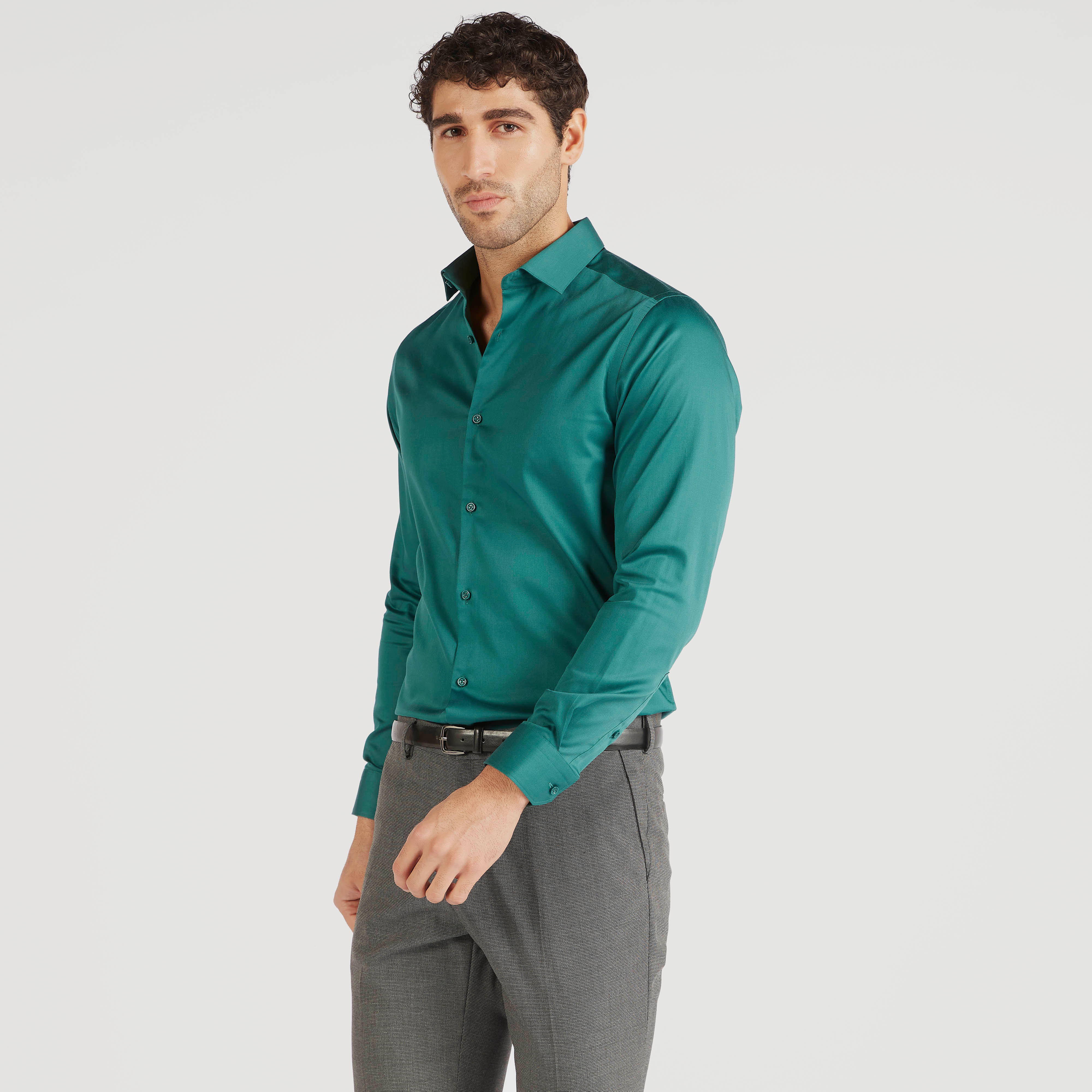 قميص رسمي سادة بأكمام طويلة وزر إغلاق-men-clothing-shirts-image-4